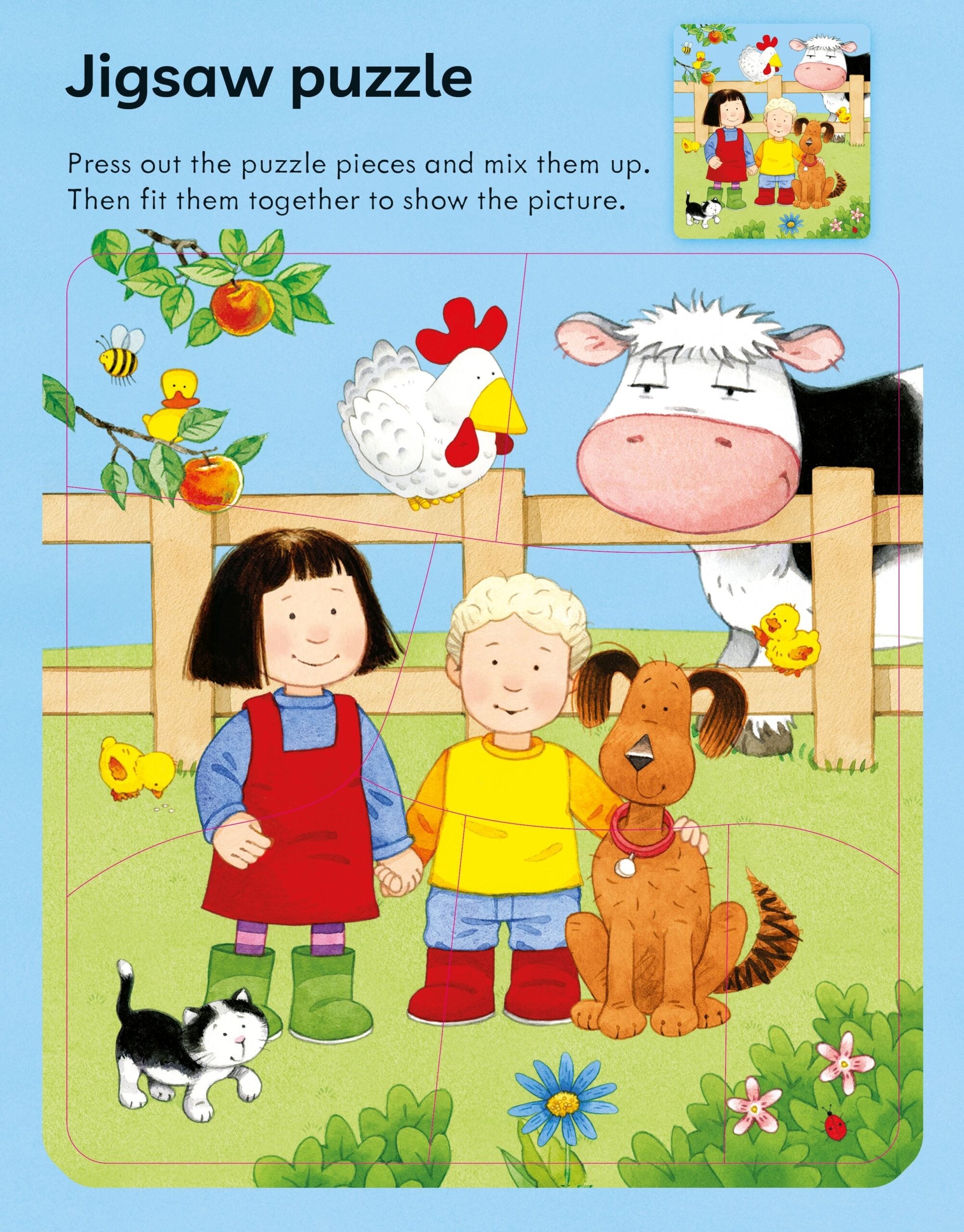 Carte pentru copii, Usborne, Poppy and Sam's Big Activity Book, 3+ ani