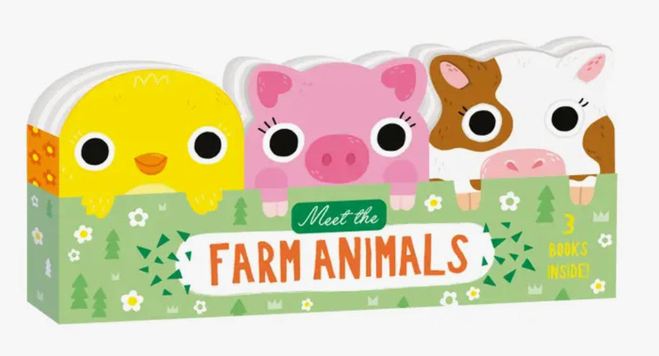 Carte pentru copii, NPP, Meet the Farm Animals Board Books, Set of 3, 1+ ani