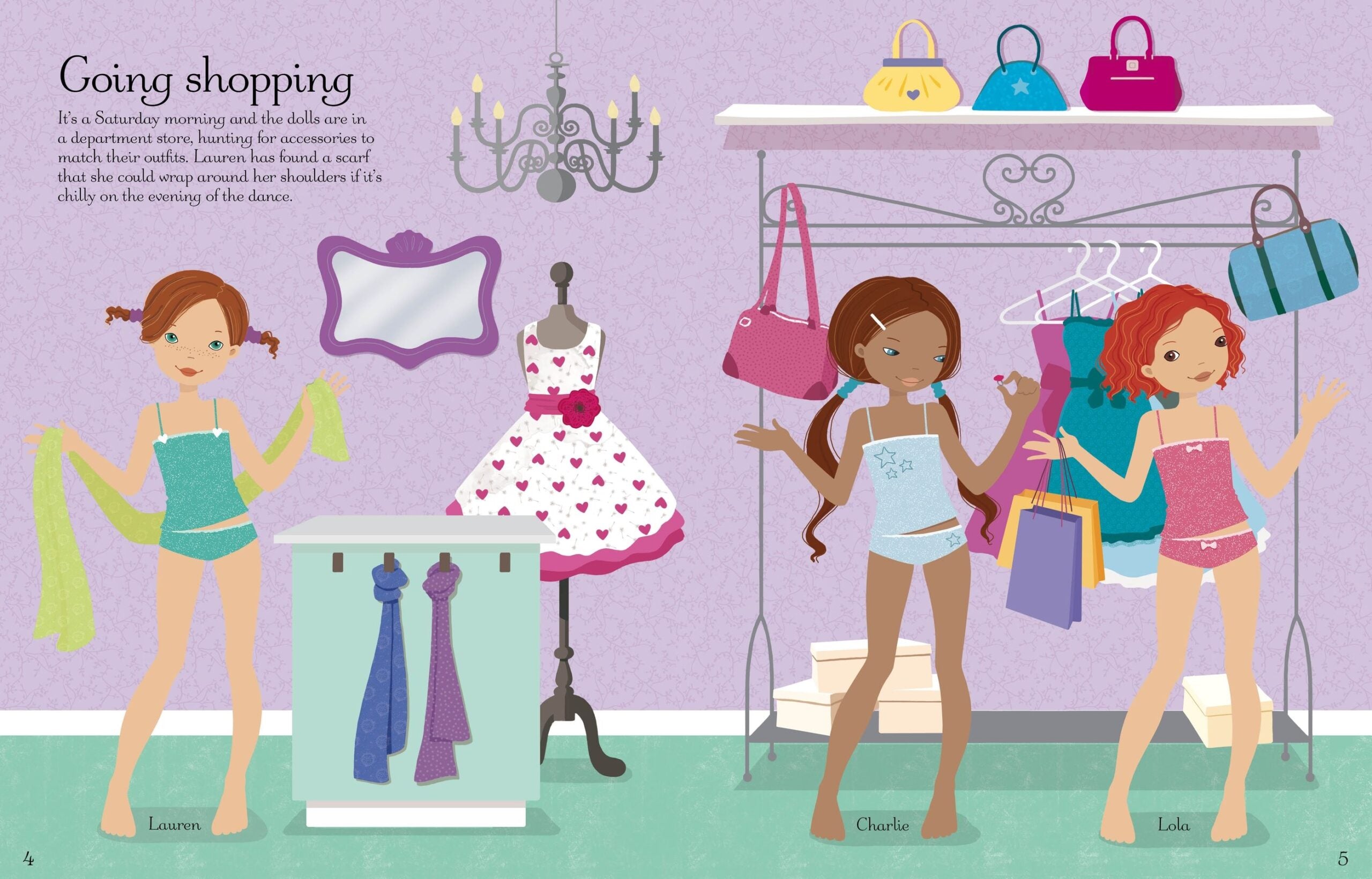 Carte pentru copii, Usborne, Sticker Dolly Dressing School Dance, 5+ ani