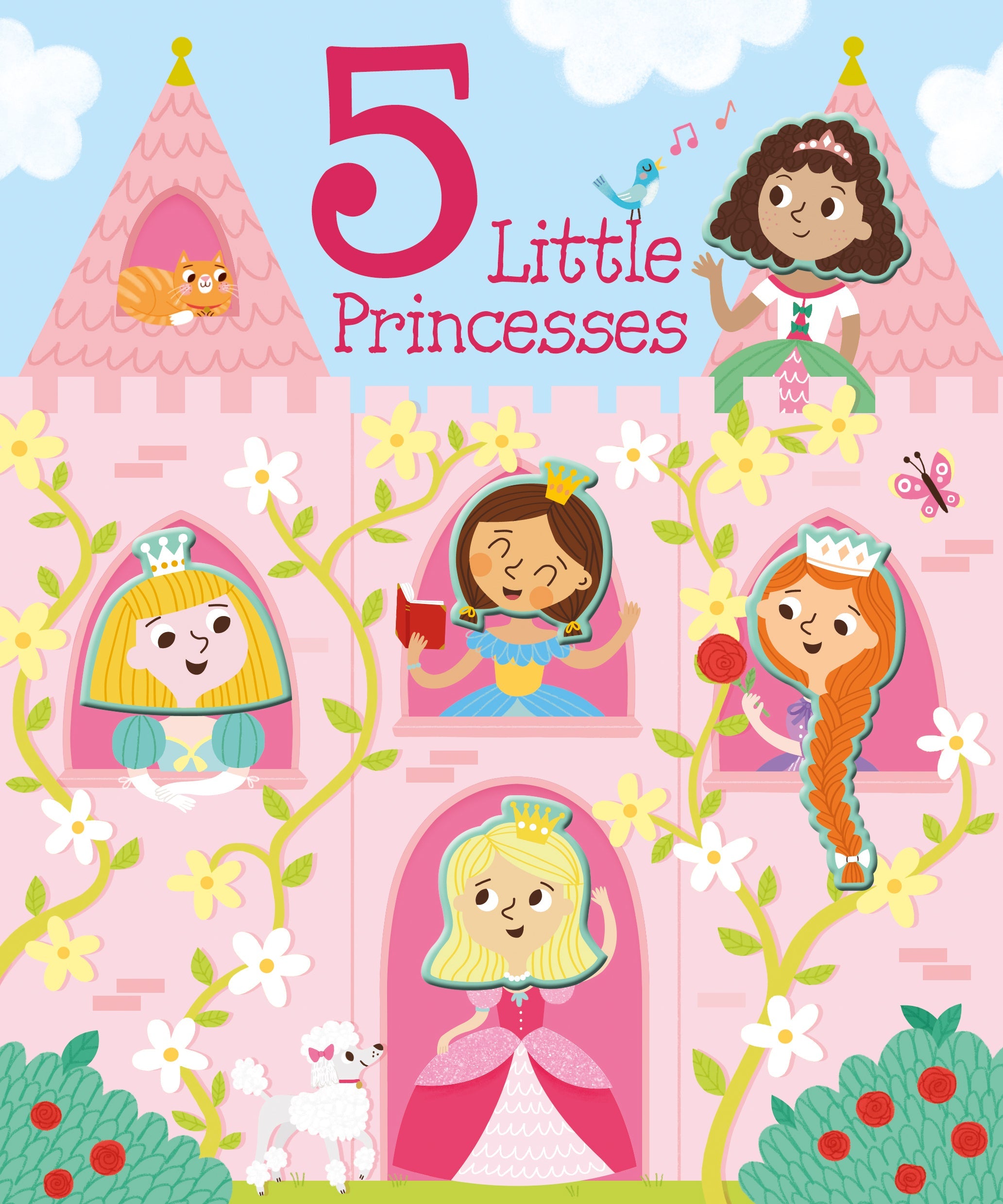 Carte pentru copii, NPP, 5 Little Princesses - Children's Touch & Feel Silicone Book, 1+ ani