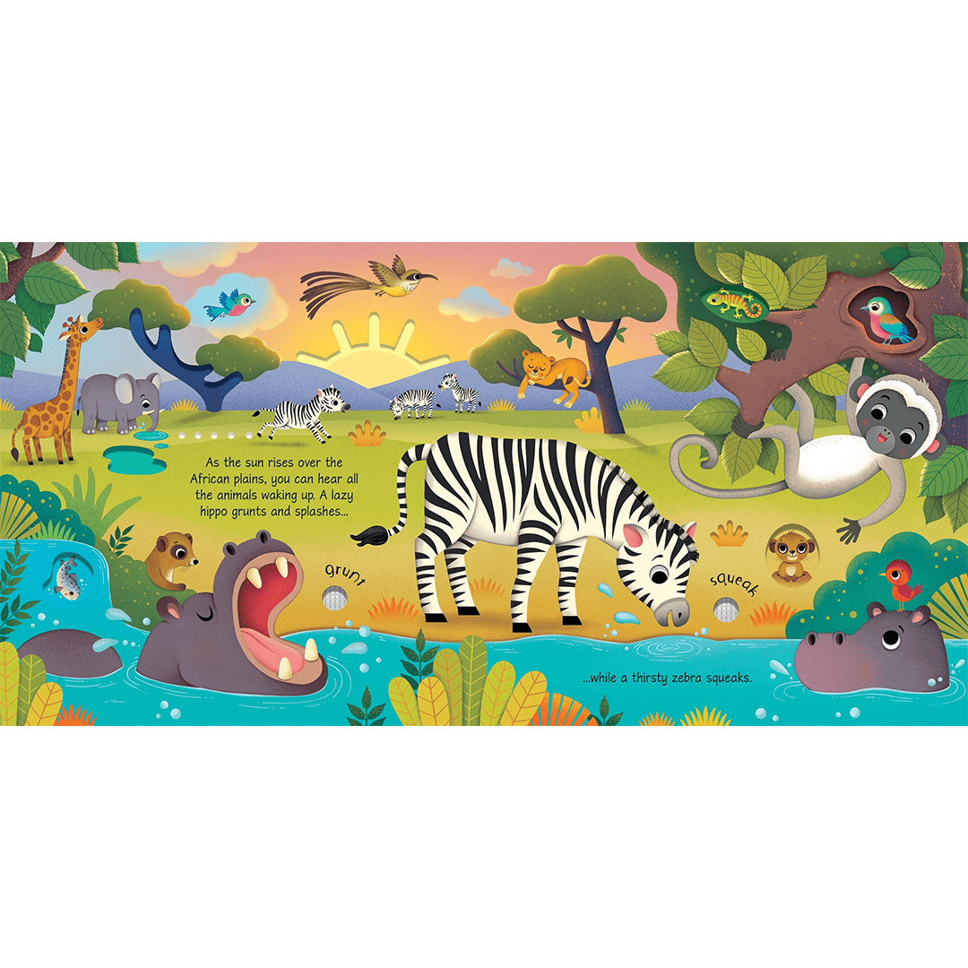 Wild Animals Sound Book – Carte cu sunetele animalelor salbatice