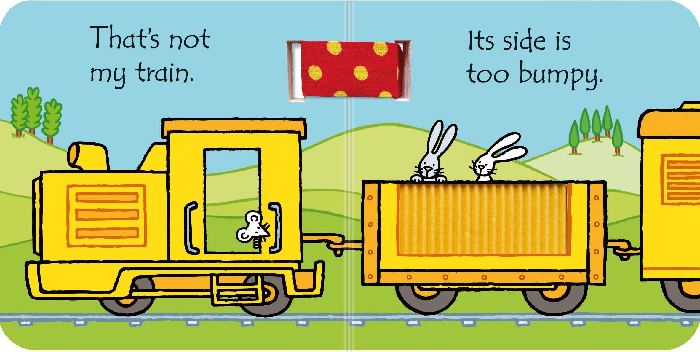 That's not my train... buggy book, Usborne, + 6 luni