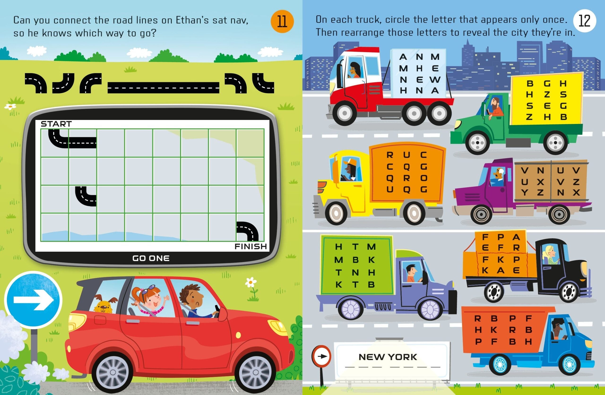 Carte de activitati, Usborne, Things to do on a car Journey, + 6 ani