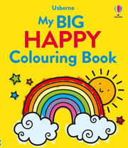 Carte pentru copii, Usborne, My Big Happy Colouring Book, 3+ ani