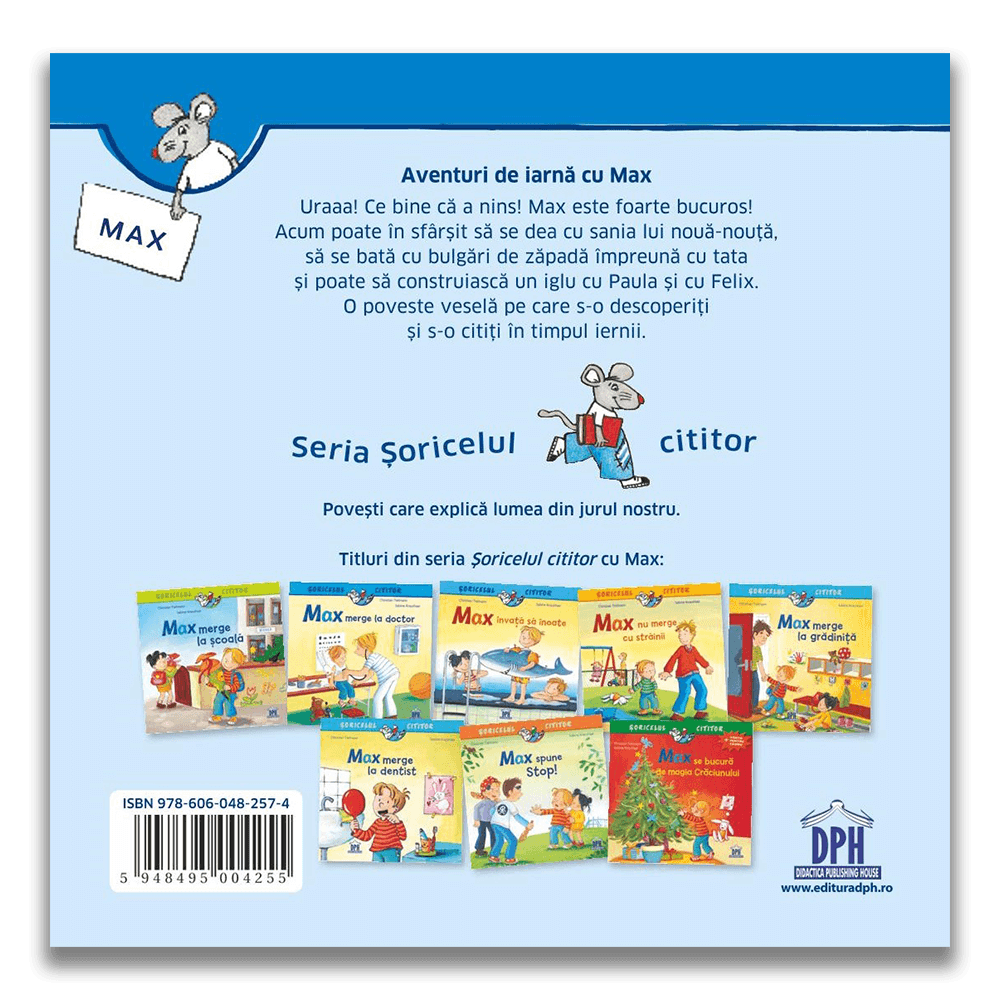 Carte pentru copii, Christian Tielman, Aventuri de iarna cu Max, 3+ ani