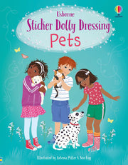 Carte pentru copii, Usborne, Sticker Dolly Dressing Pets, 5+ ani