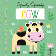 Carte pentru copii, NPP, Squishy Squeaky Cow - Children's Silicone Board Book, 1+ ani