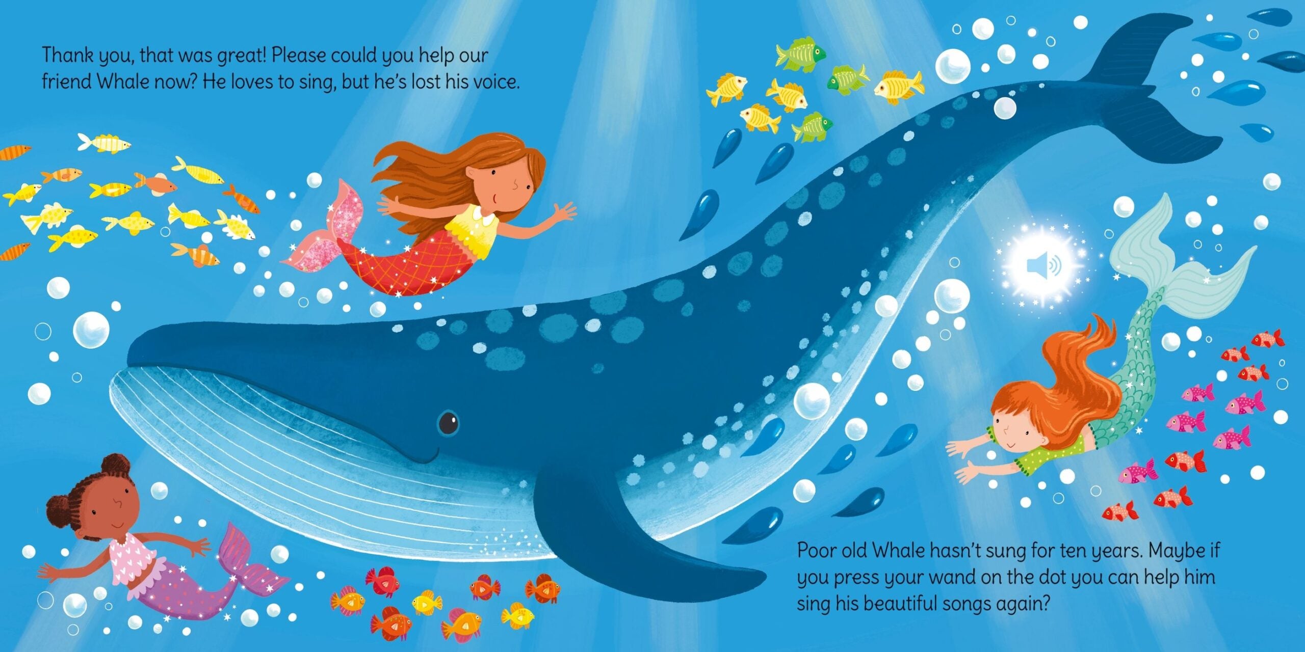 Carte pentru copii, Usborne, Wand Books: Mermaid Magic, 3+ ani