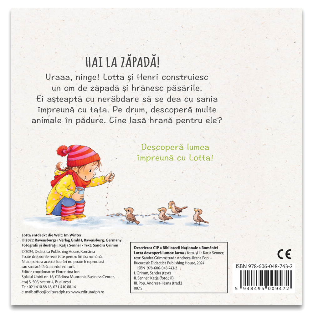 Carti de Craciun pentru copii - Lotta descopera lumea - Iarna