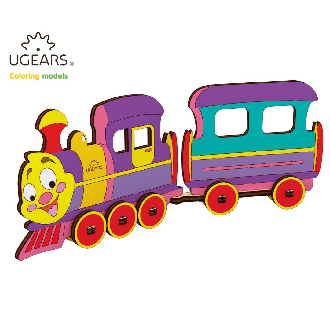 Model colorat locomotiva