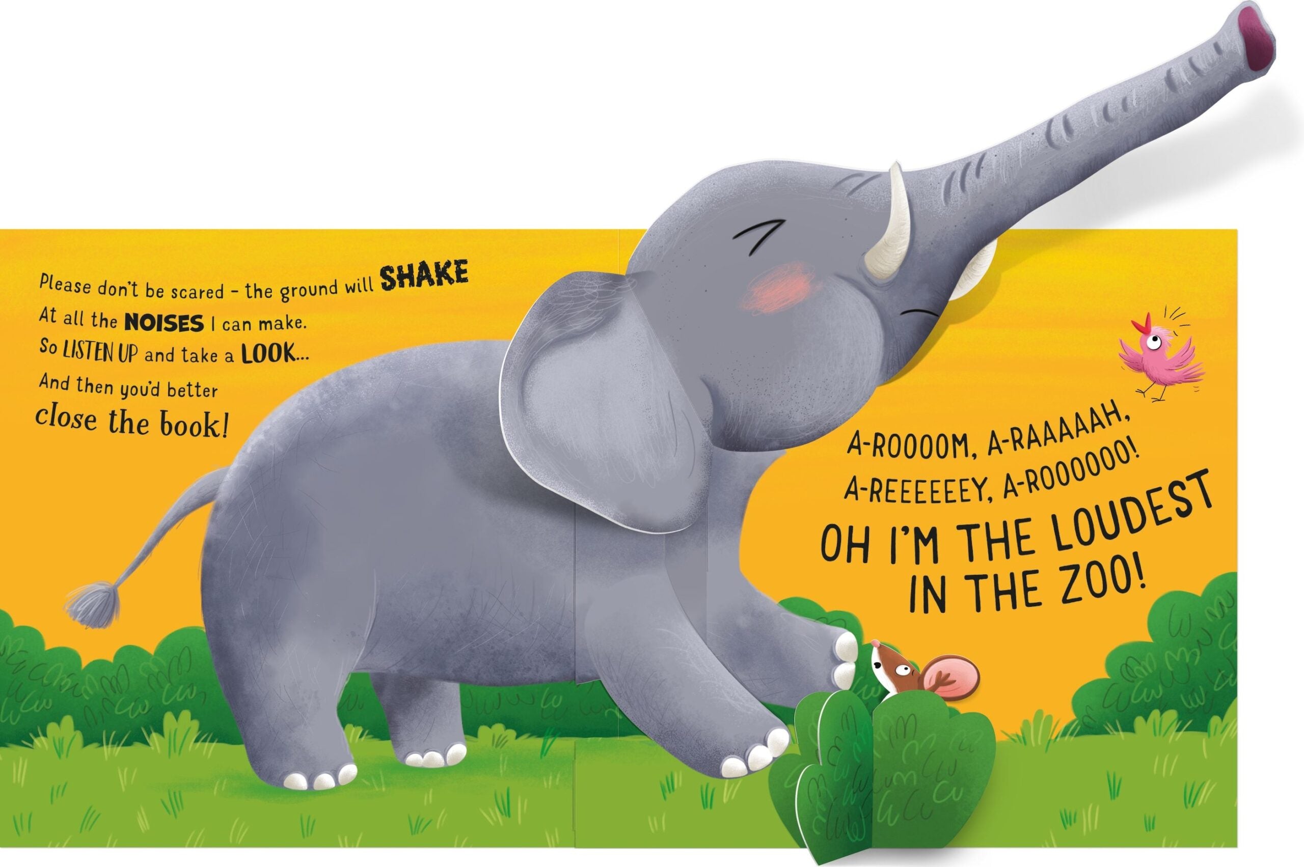 Carte cu sunete, Usborne, Who's the Loudest in the Zoo?, 12+ luni