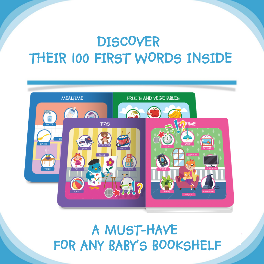 Carte pentru copii, Ditty Bird, First 100 Words , 6+ luni