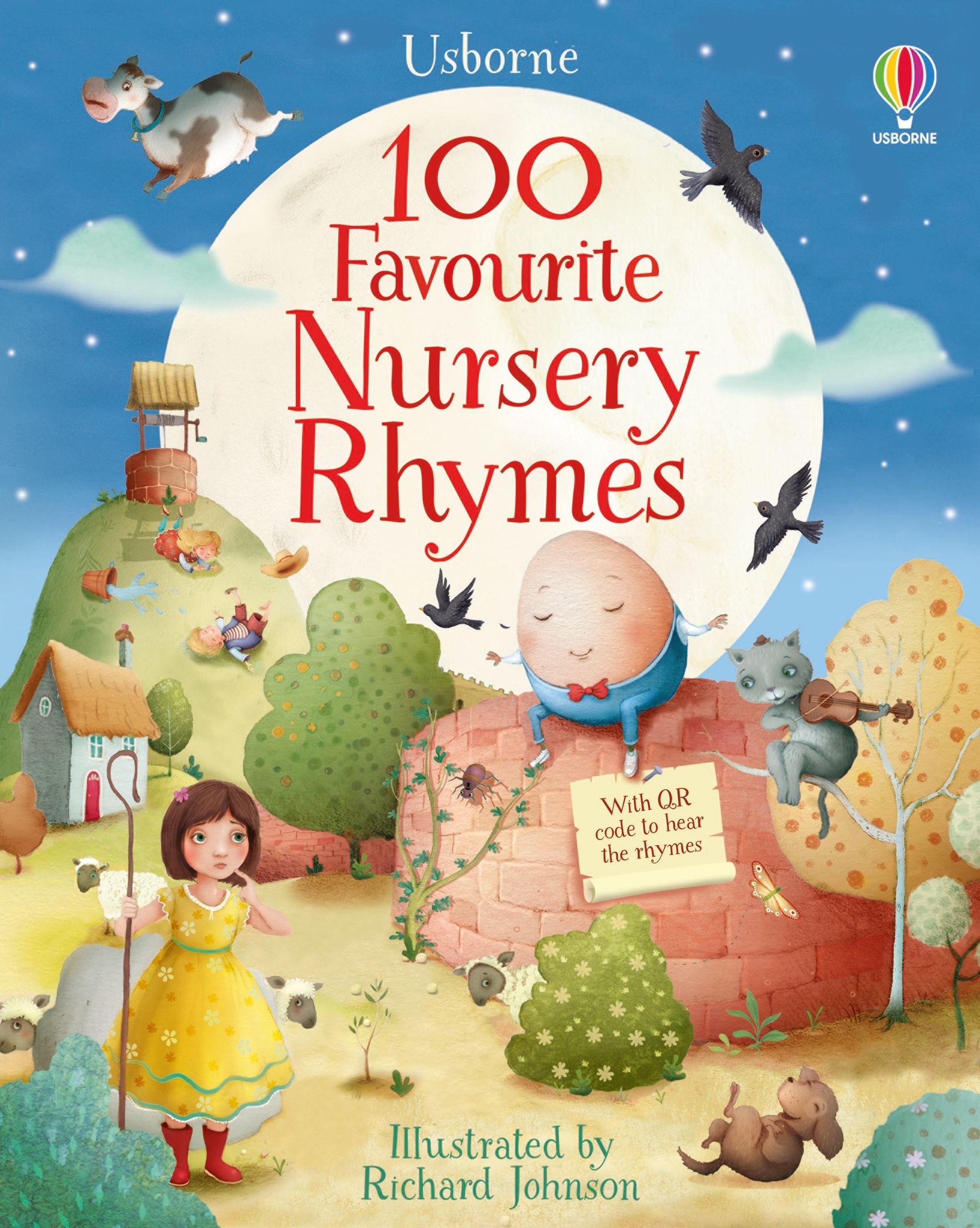 Carte pentru copii, Usborne, 100 Favourite Nursery Rhymes, 12+ luni