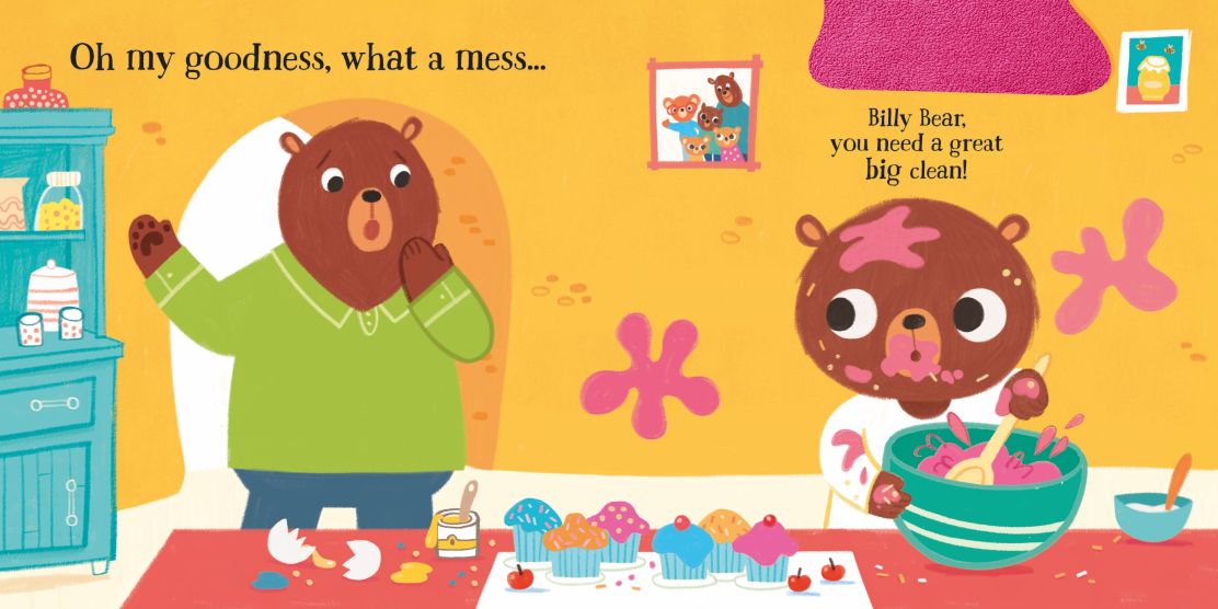 Carte pentru copii, Usborne, Bathtime for Baby Bears, 0.5+ ani