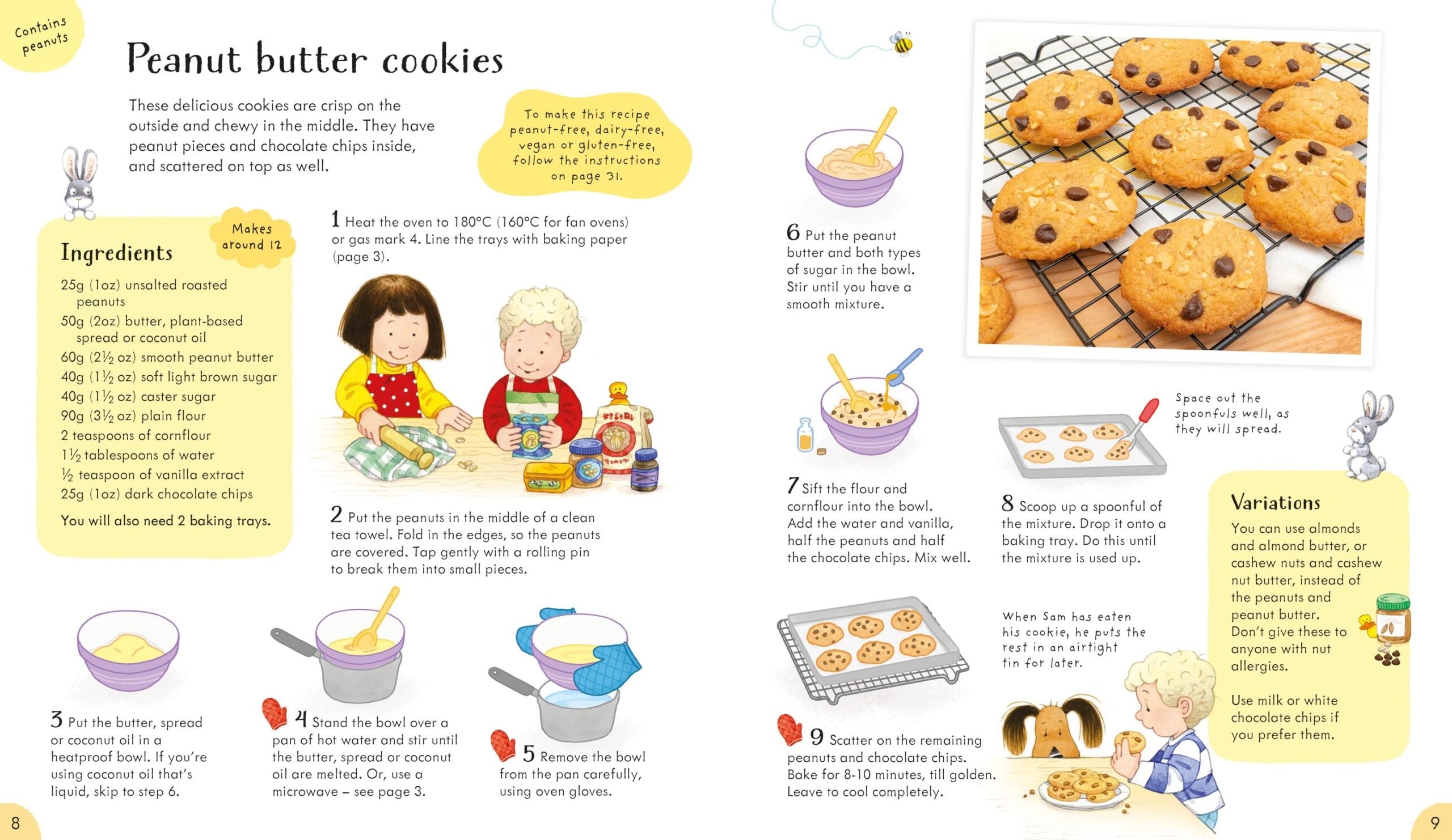 Carte pentru copii, Usborne, Poppy and Sam's Baking Book, 3+ ani
