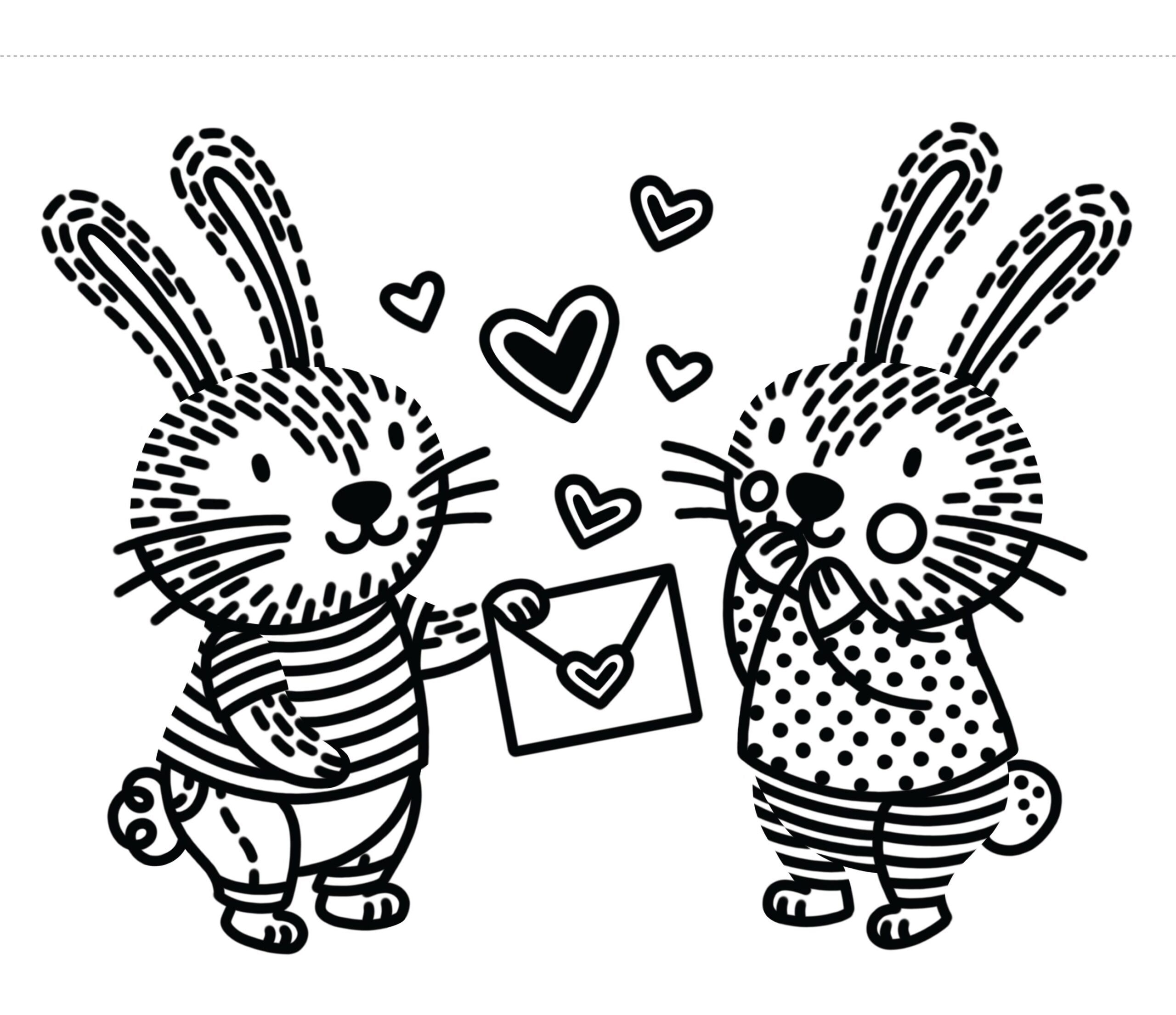First Magic Painting I Love You Bunny
