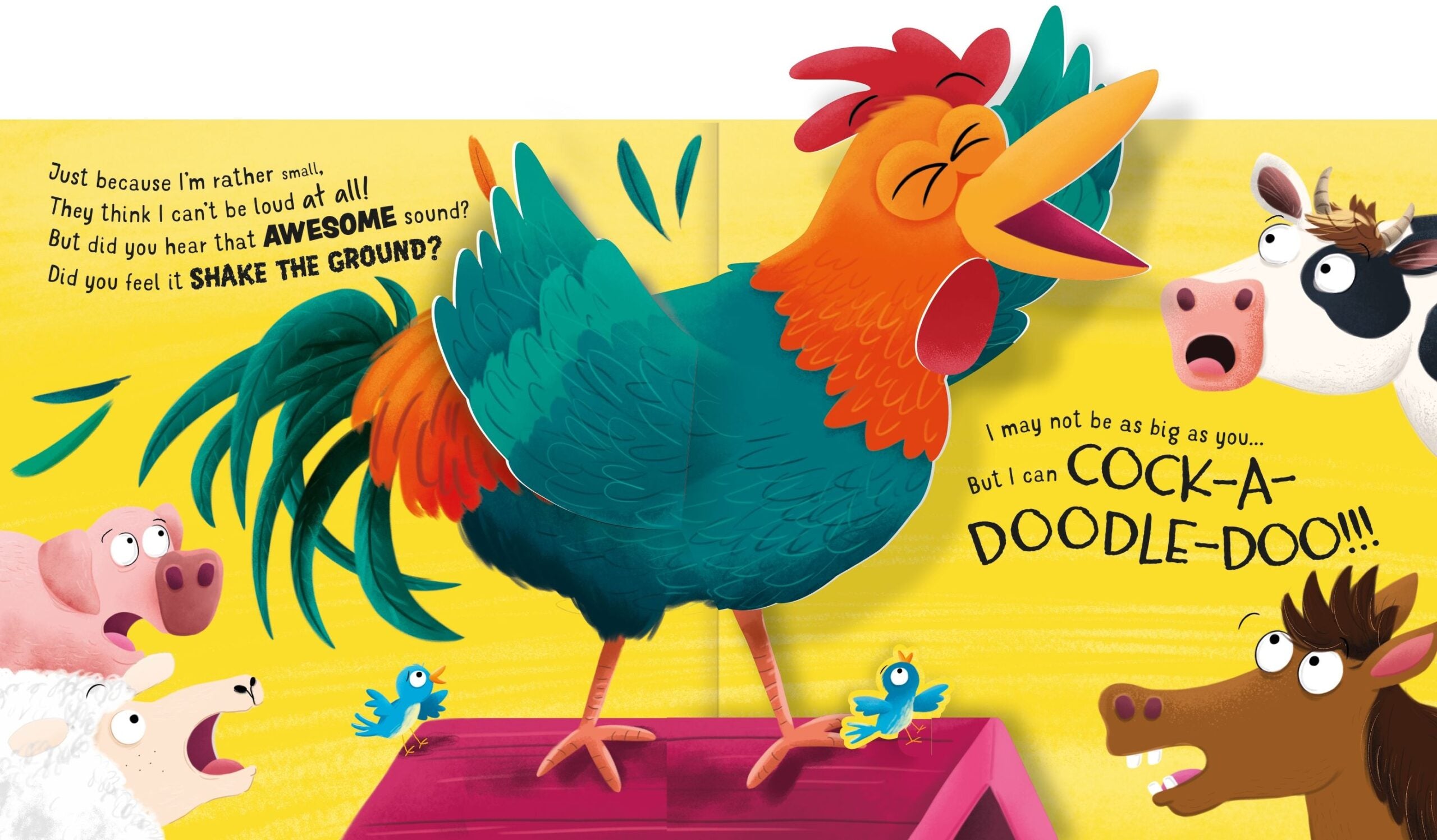 Carte cu sunete - Who's the Loudest on the Farm? Usborne + 12 luni