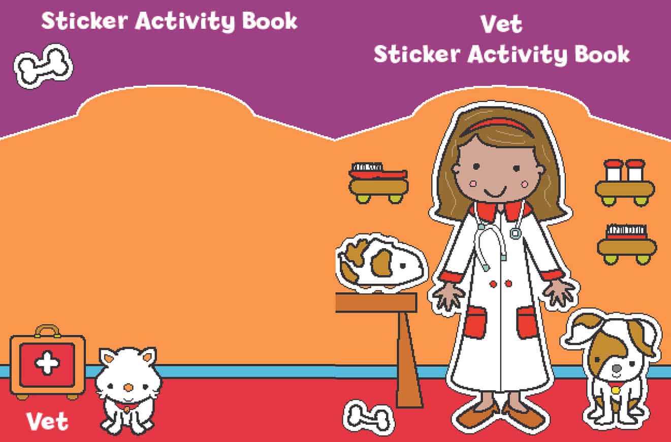 Mini Sticker Activity Set - Yellow