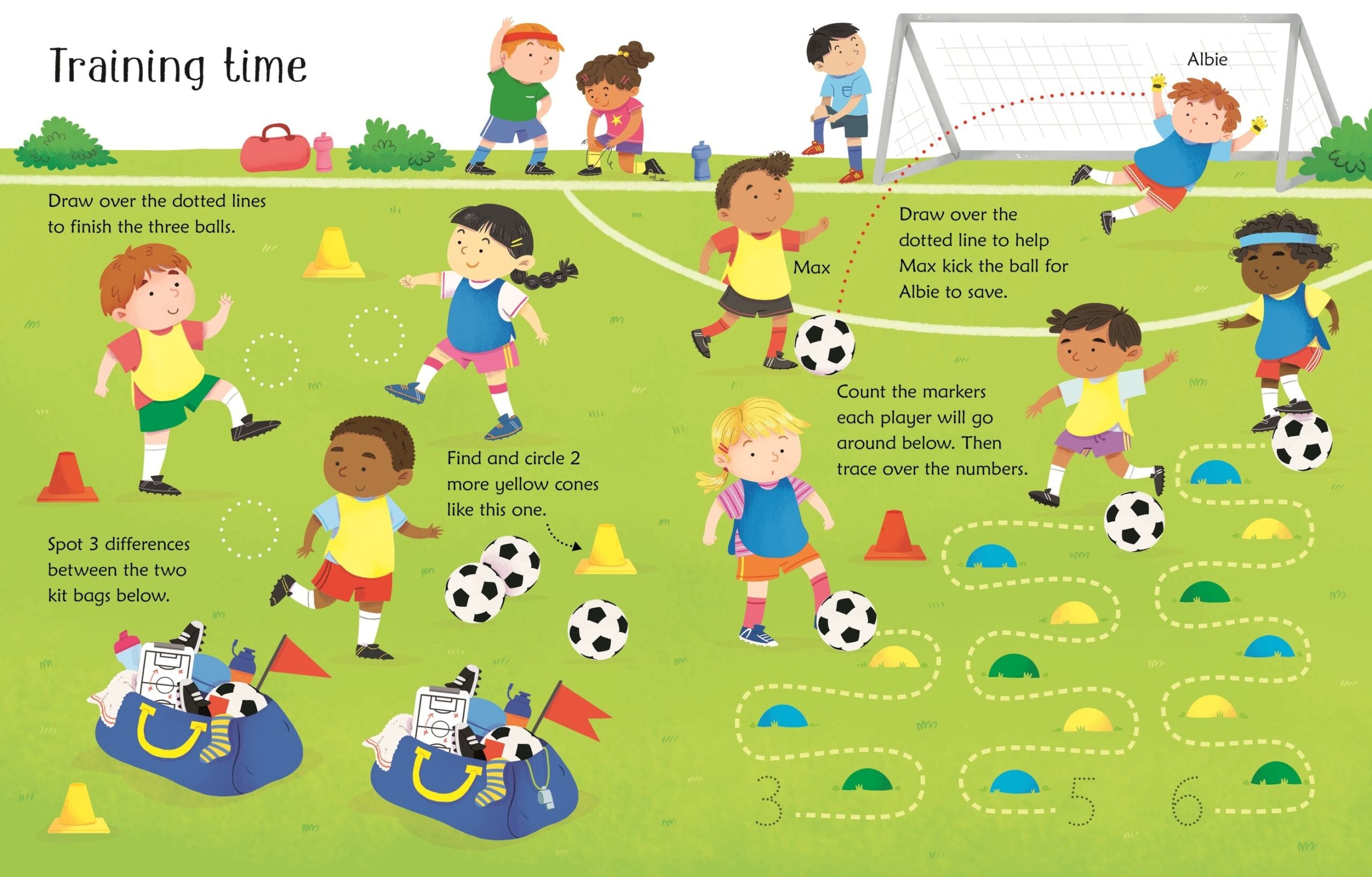 Carte pentru copii, Usborne, Wipe-Clean Football Activities, 3+ ani