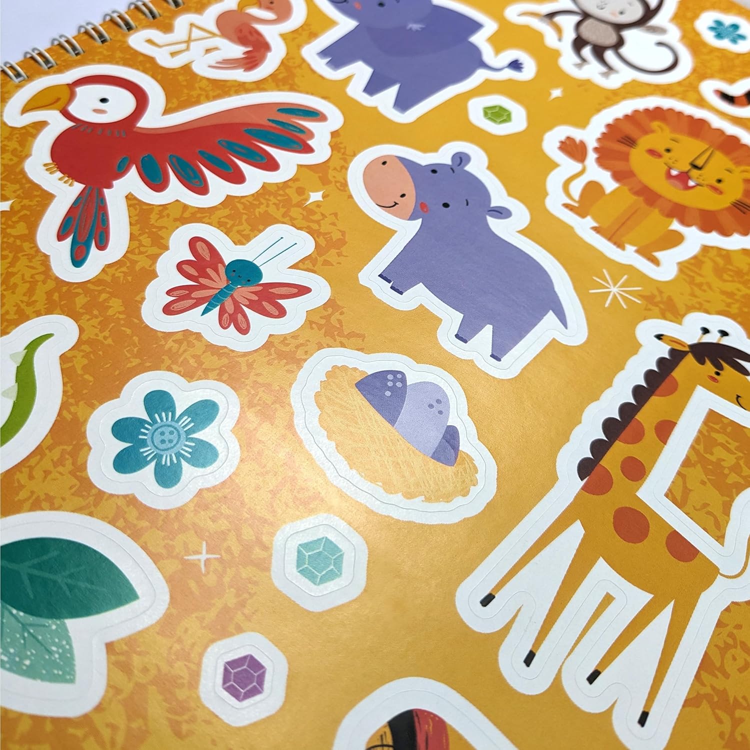 Carte pentru copii, NPP, Gem Art Activity Book: Jungle Animals, 3+ ani