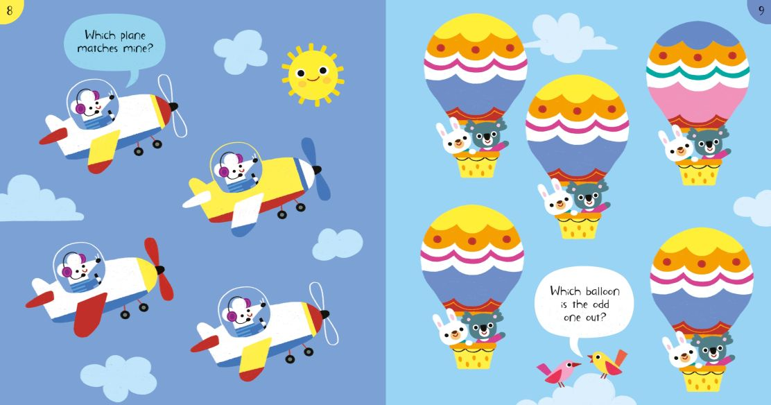 Carte pentru copii, Usborne, Little Children's Spot the Difference Book, 2+ ani