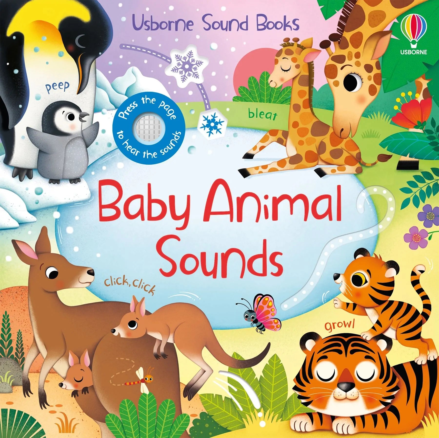 Carte pentru copii, Usborne, Baby Animal Sounds, 0+ ani