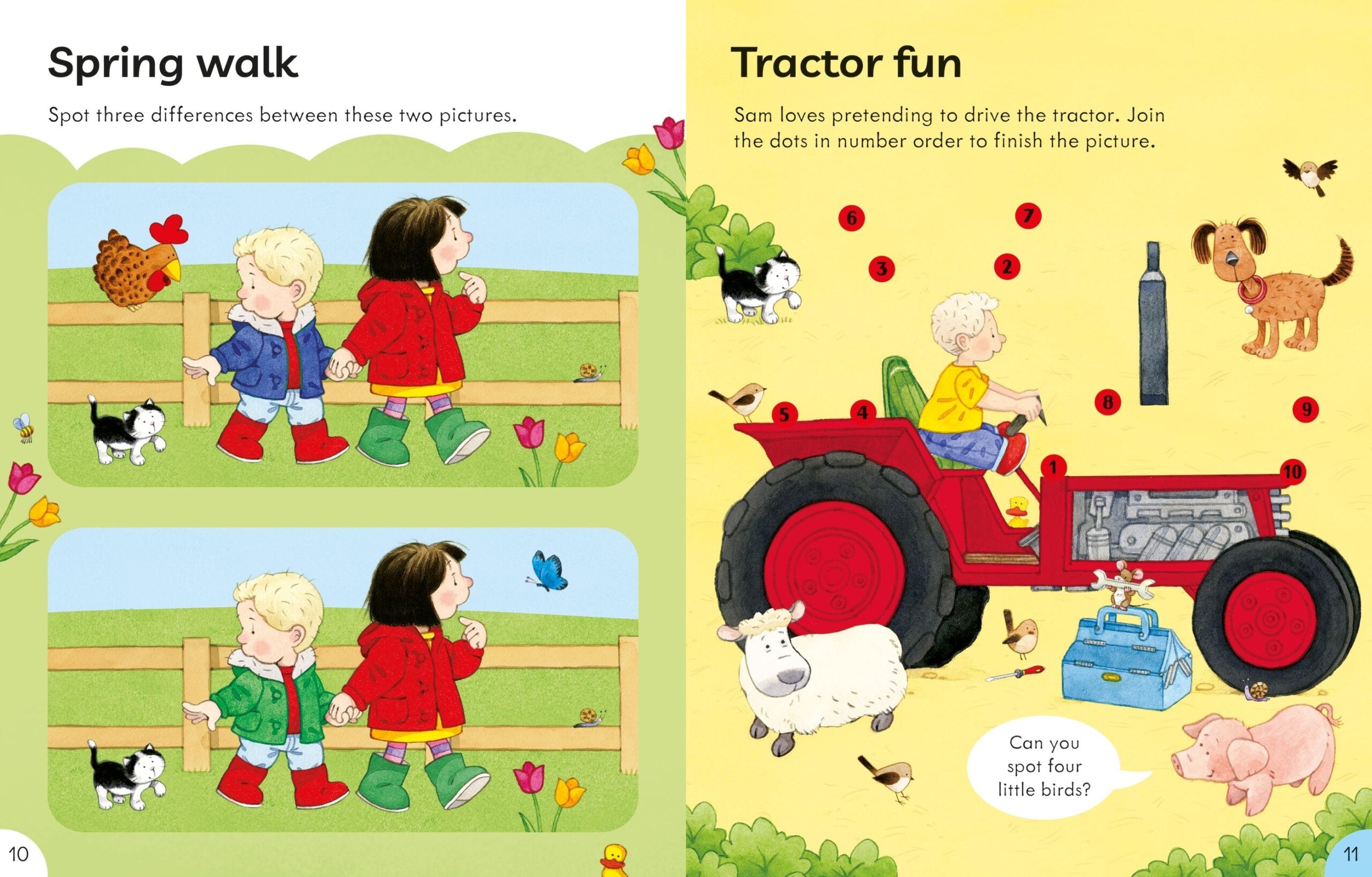 Carte pentru copii, Usborne, Poppy and Sam's Big Activity Book, 3+ ani