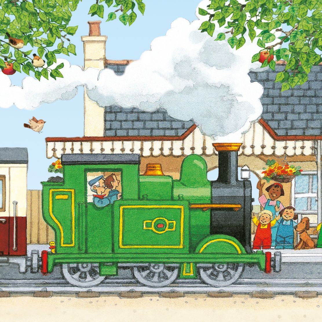 Carte pentru copii, Usborne, Poppy and Sam's Book and 3 Jigsaws: Trains, 3+ ani
