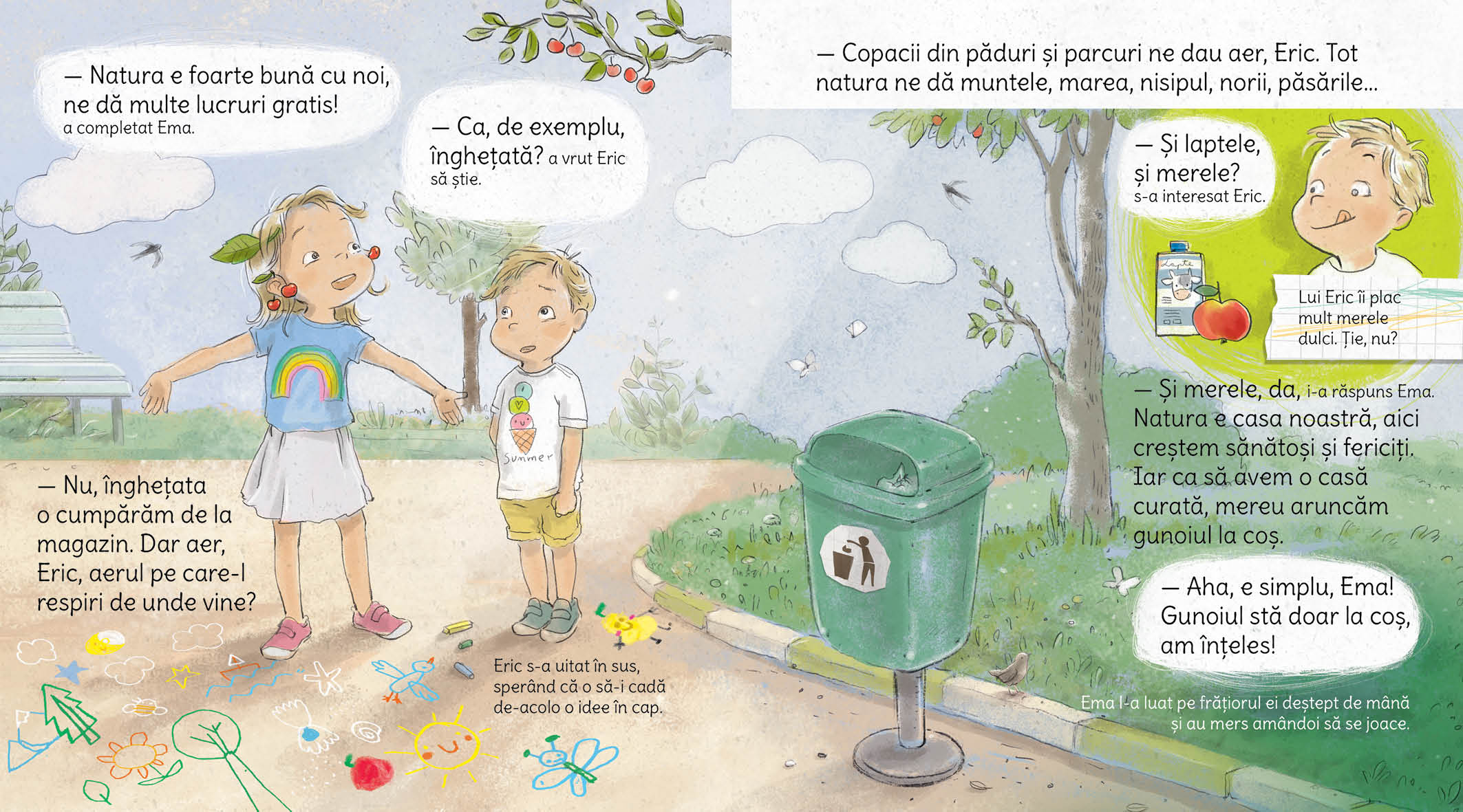 Carti copii Ema si Eric au grija de natura