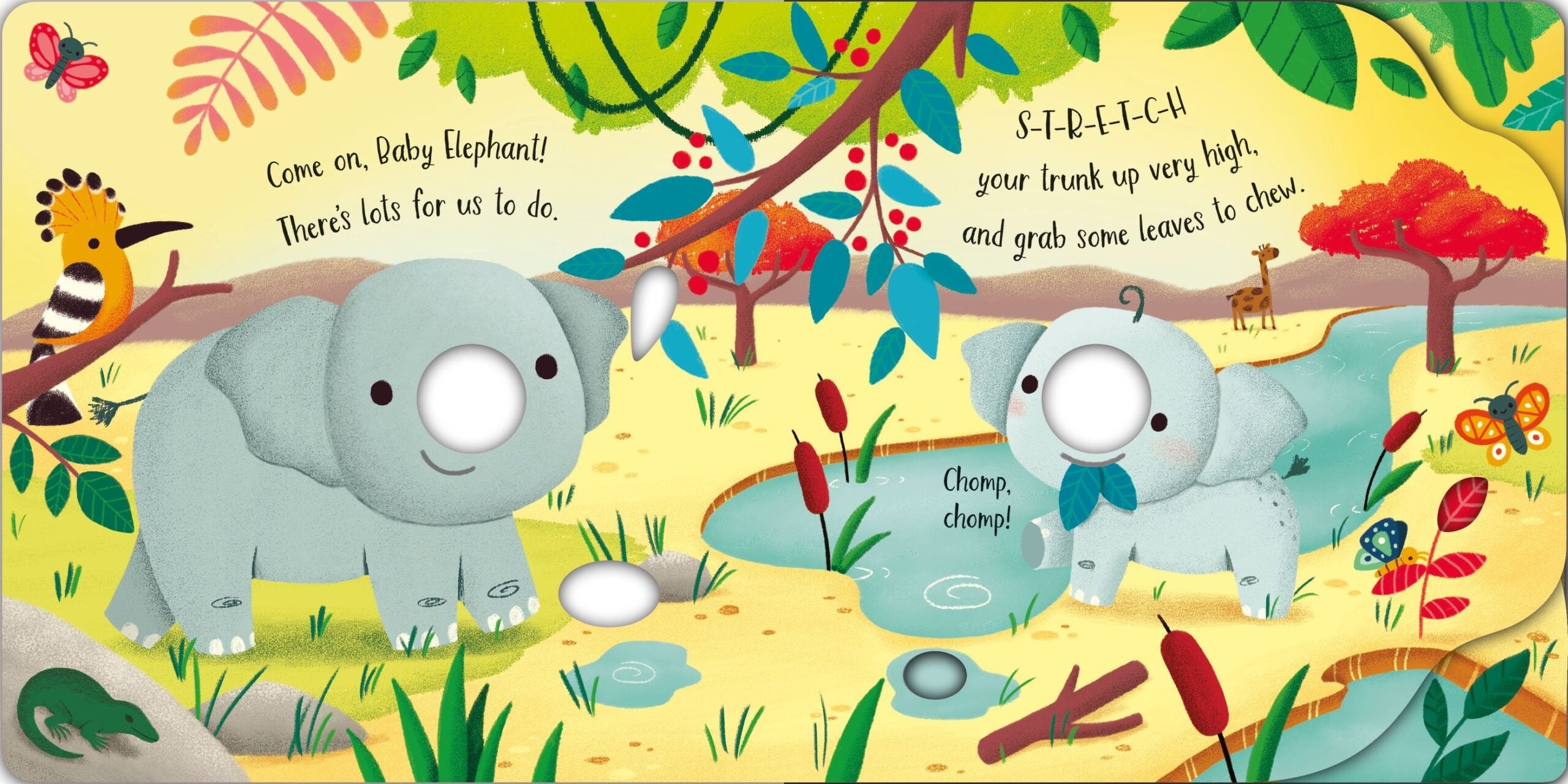 Carte bebelusi Usborne - Elefanții Fingerwiggly