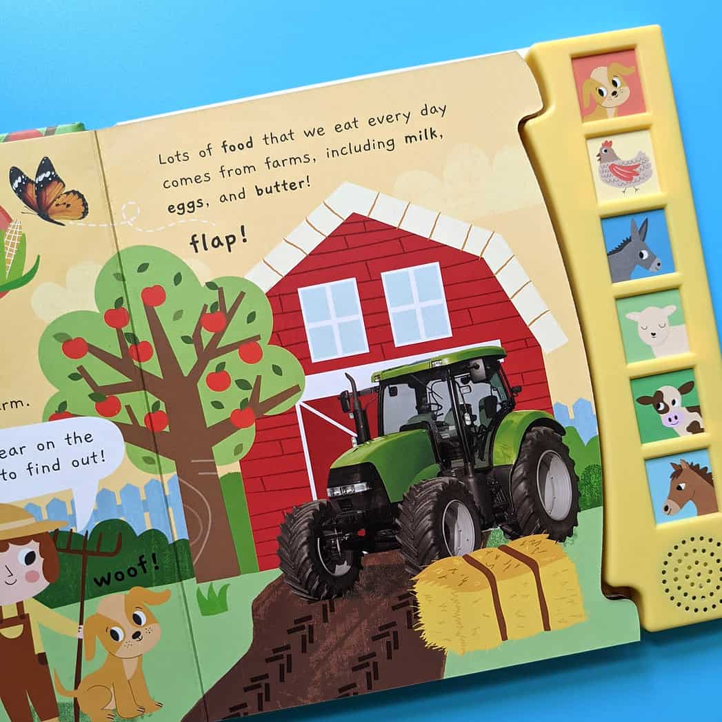 Carte pentru copii - Little Wonders Noisy Farm 6 Button Sound Book