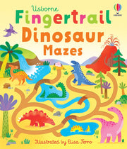 Carte pentru copii, Usborne, Fingertrail Dinosaur Mazes, 1+ ani