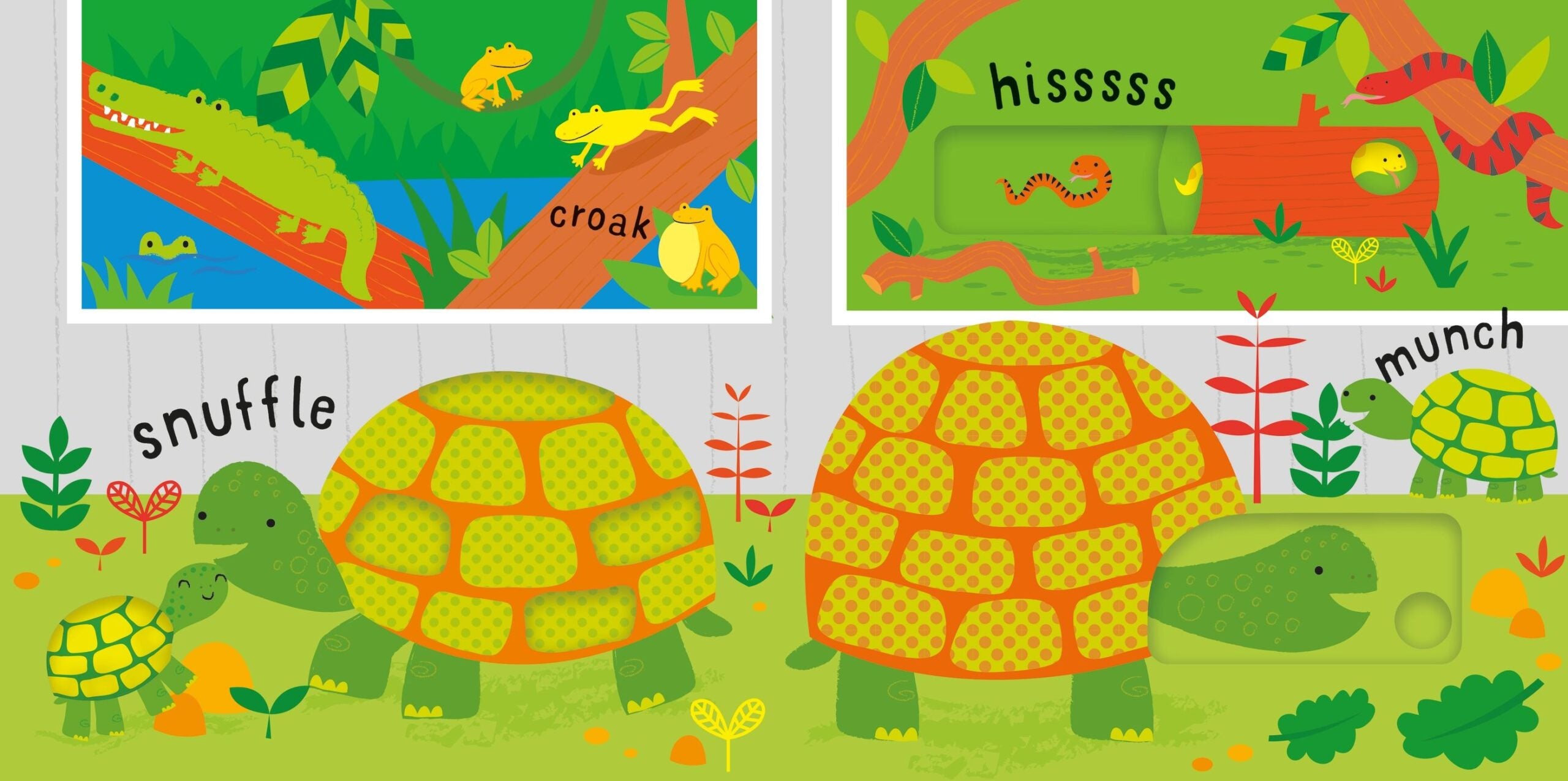 Carte senzoriala - Slide and See Zoo, Usborne, + 6 luni