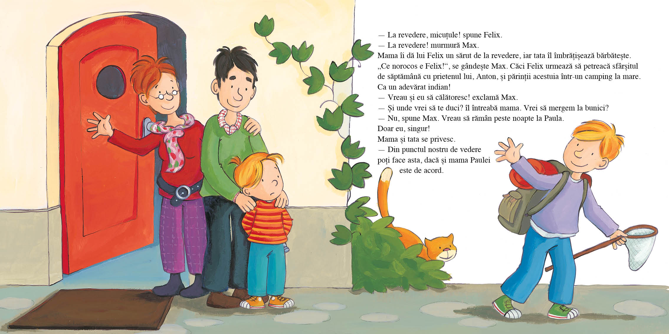 Carte pentru copii, Max ramane peste noapte la Paula, 3+ ani