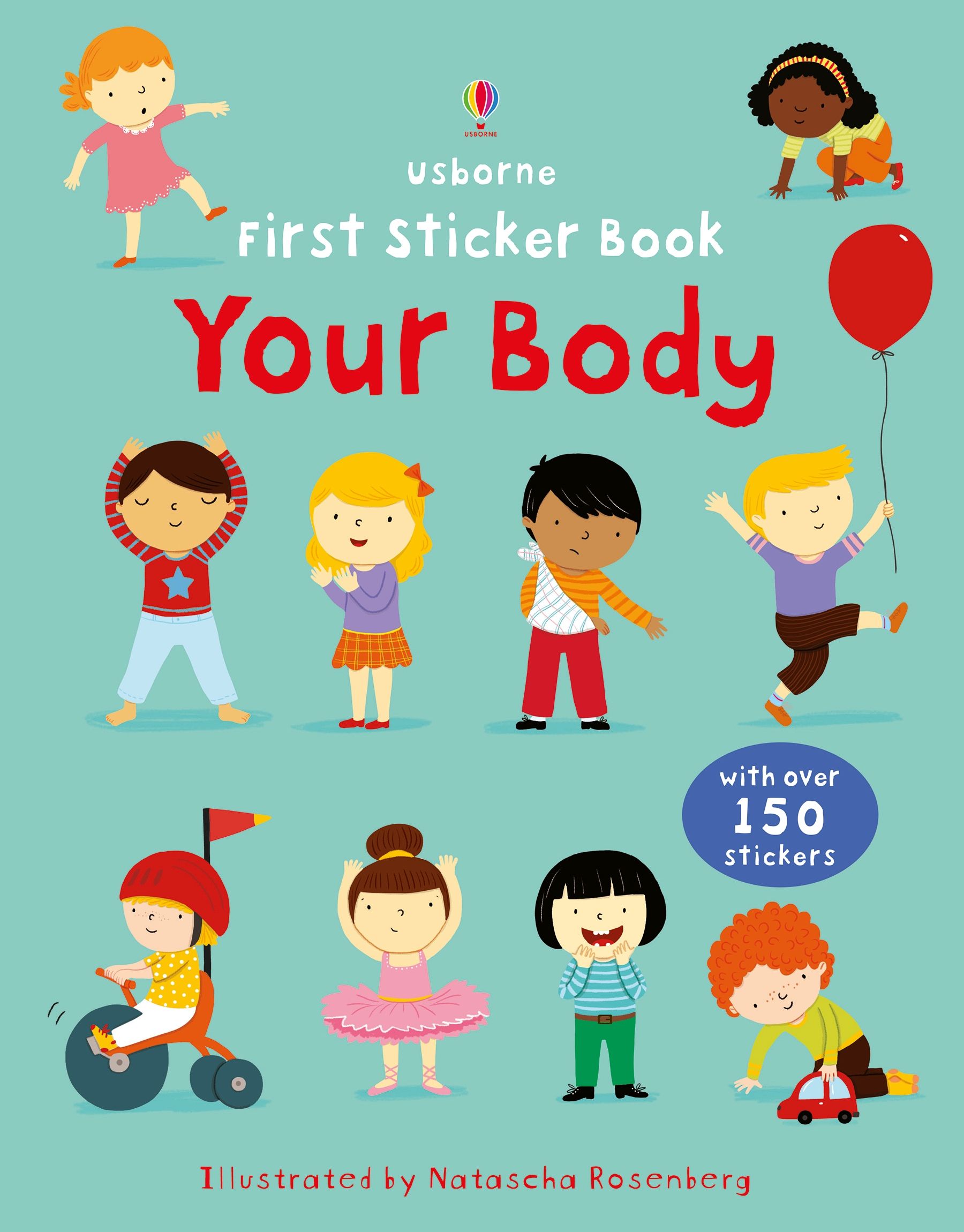 Carte pentru copii, Usborne, First Sticker Book Your Body, 3+ ani