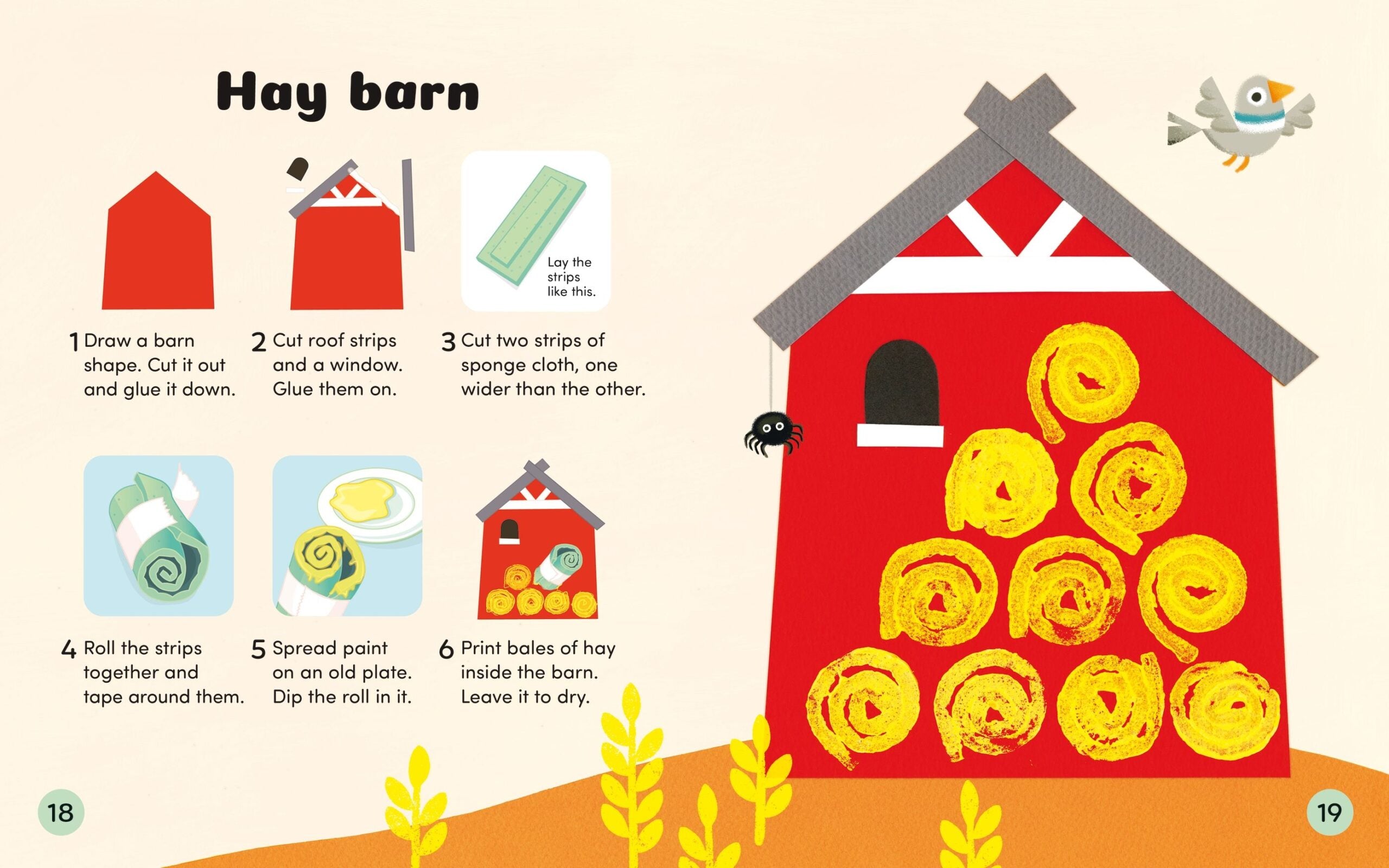 Carte cu activitati - Farm Fun, Usborne, + 3 ani