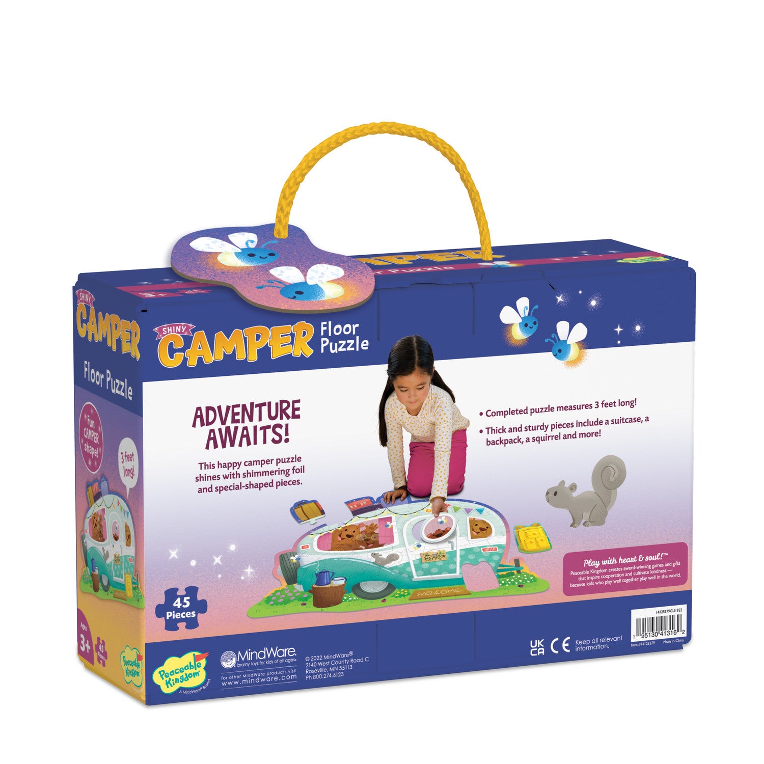Puzzle de podea in forma de rulota, Camper floor puzzle