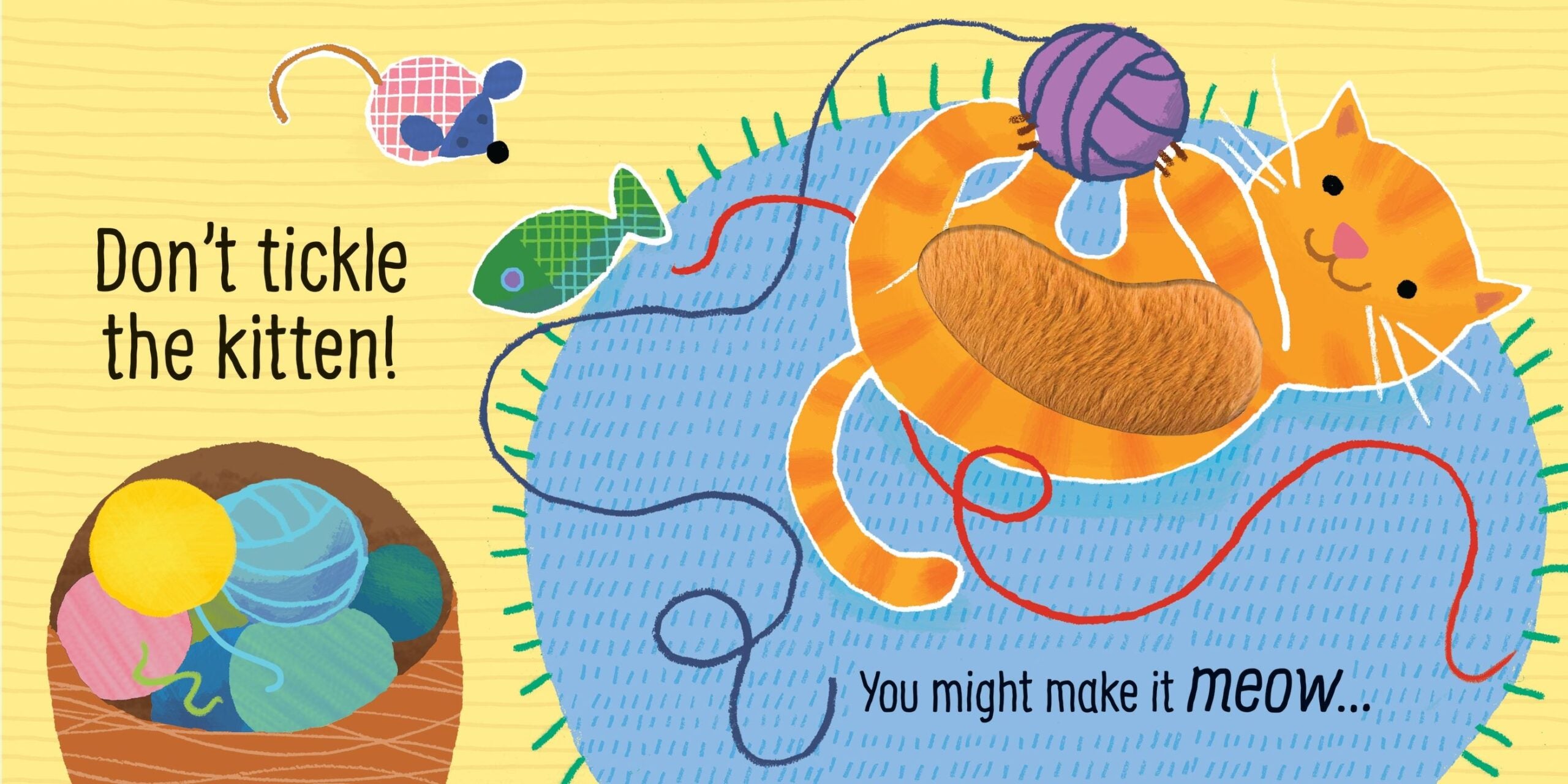 Carte senzoriala - Don't Tickle the Puppy, Usborne, + 6 luni