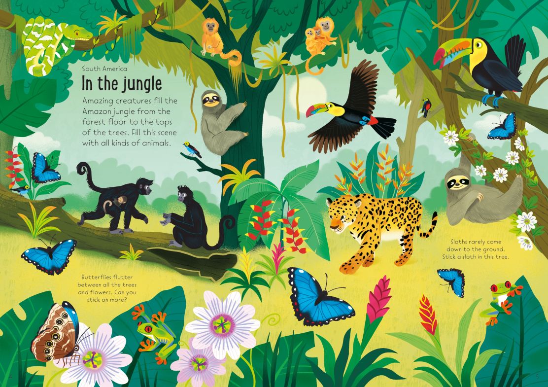 Carte pentru copii, Usborne, Little First Stickers Nature, 3+ ani