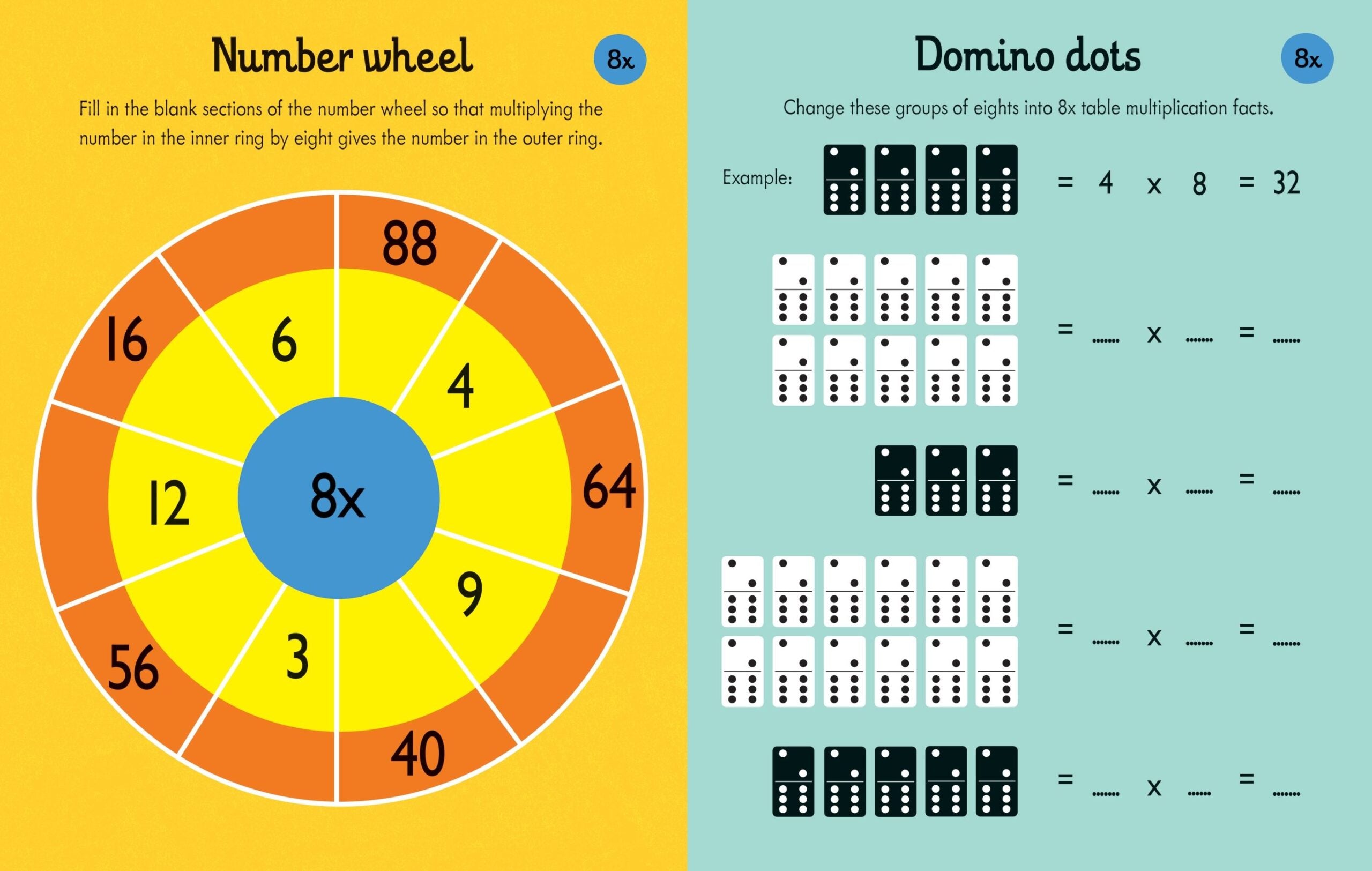 Carte pentru copii, Usborne, Times Tables Practice, 6+ ani