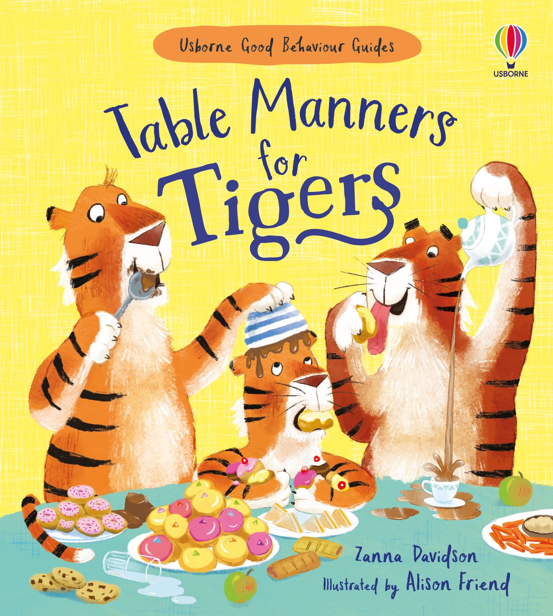 Carte pentru copii, Usborne, Table Manners for Tigers, 2+ ani