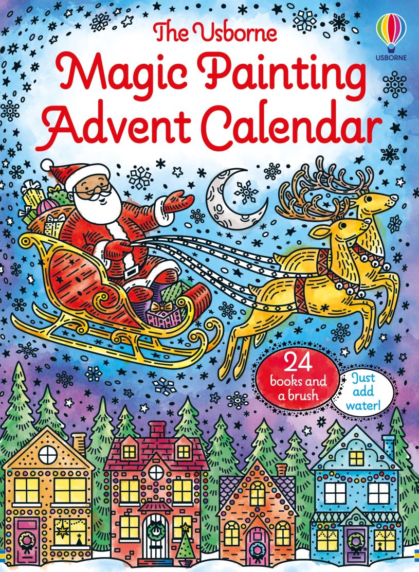 Carte pentru copii, Usborne, Magic Painting Advent Calendar, 4+ ani