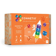 Set de constructie magnetic, Connetix, Rainbow Square Pack 42 pc