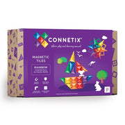 Set de constructie magnetic, Connetix, Rainbow Starter Pack 60 pc