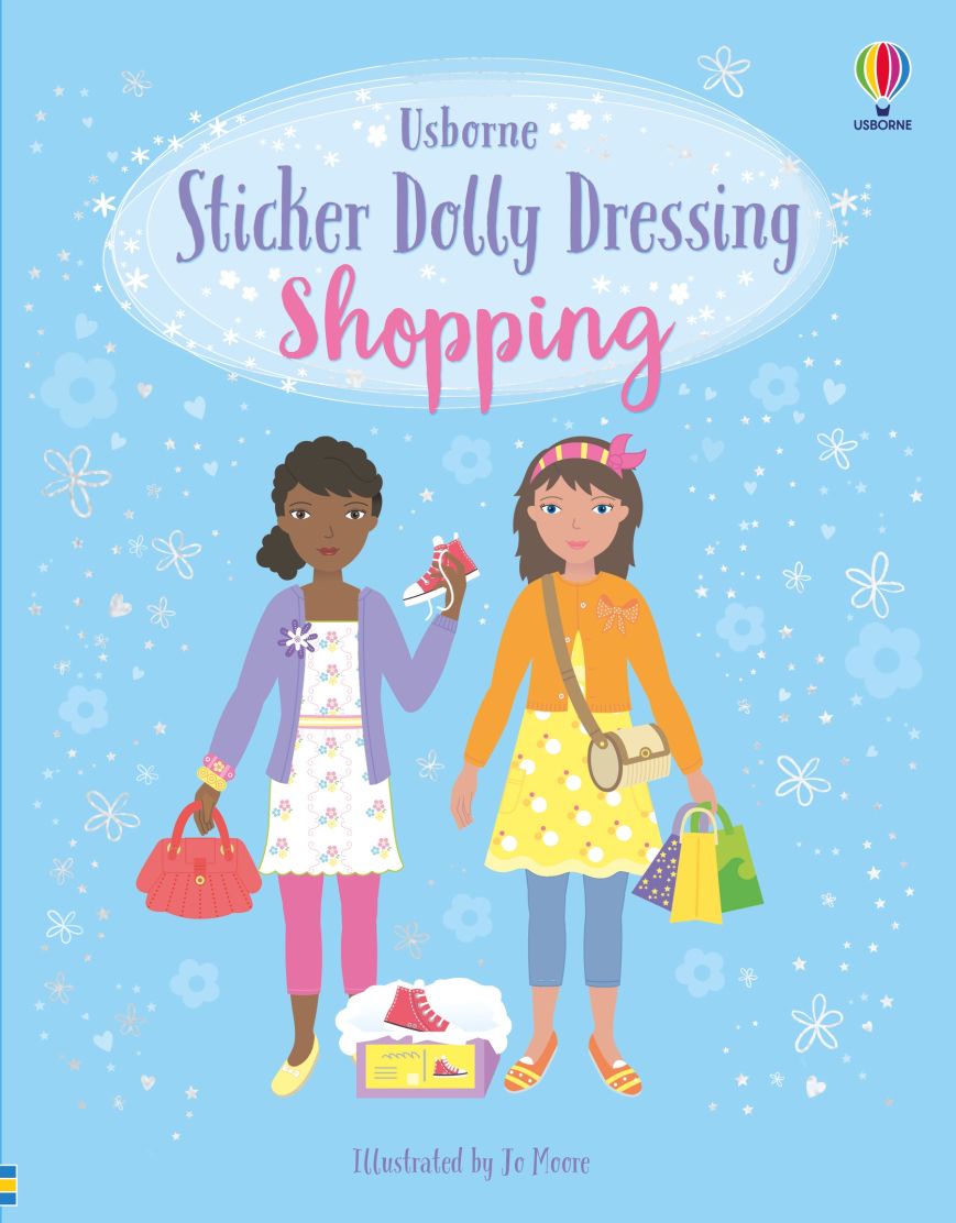 STICKER DOLLY DRESSING - SHOPPING, Usborne, + 5 ani