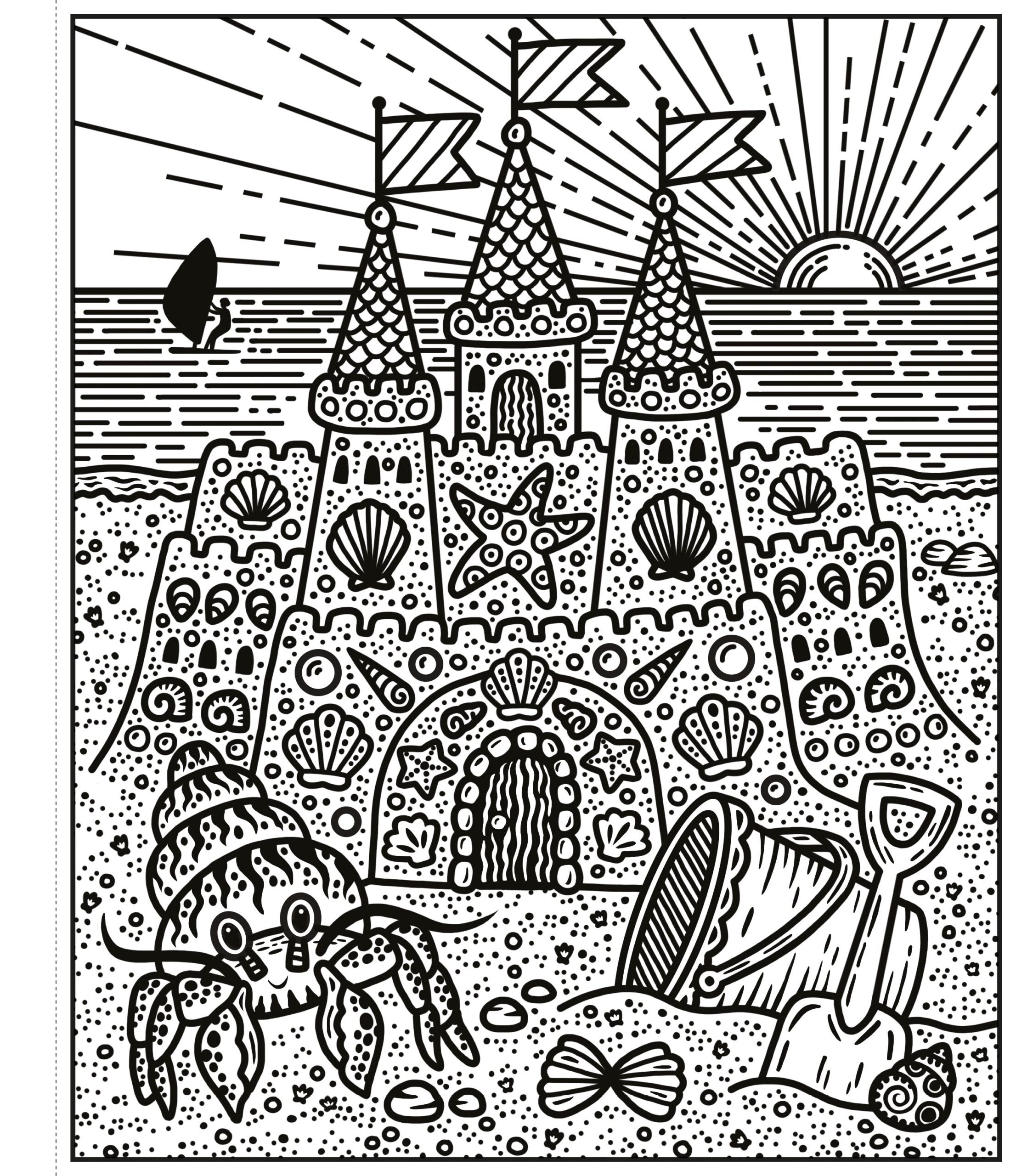 Carte pentru copii, Usborne, Seashore Magic Painting Book, 5+ ani
