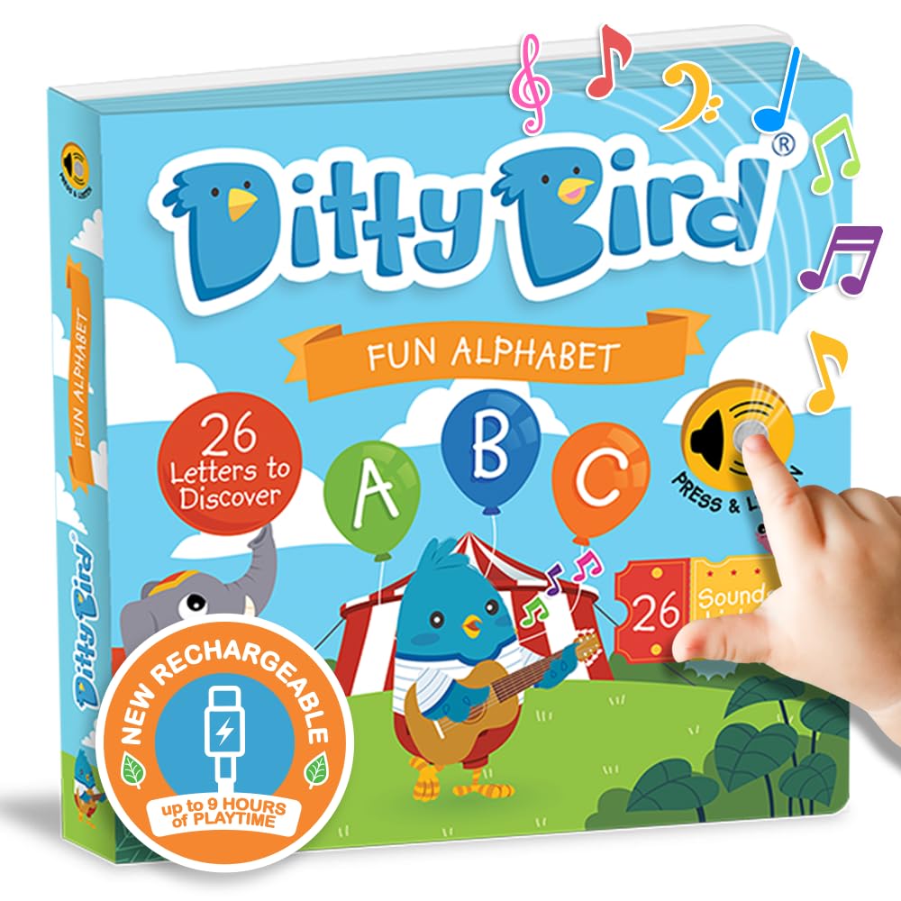 Carte pentru copii, Ditty Bird, ABC Fun Alphabet, 1+ ani