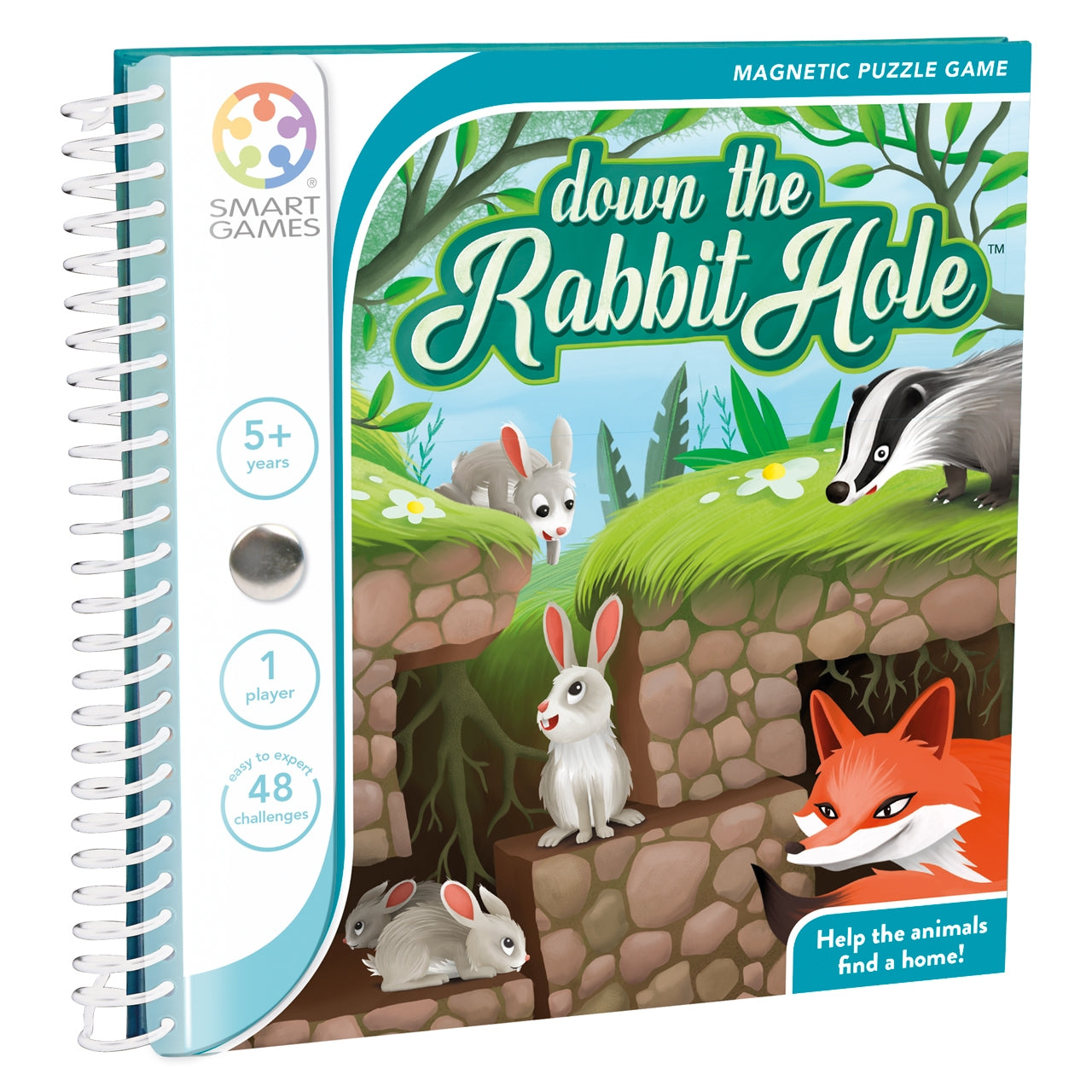 Down the rabbit hole, joc magnetic, SMART GAMES, + 5 ani
