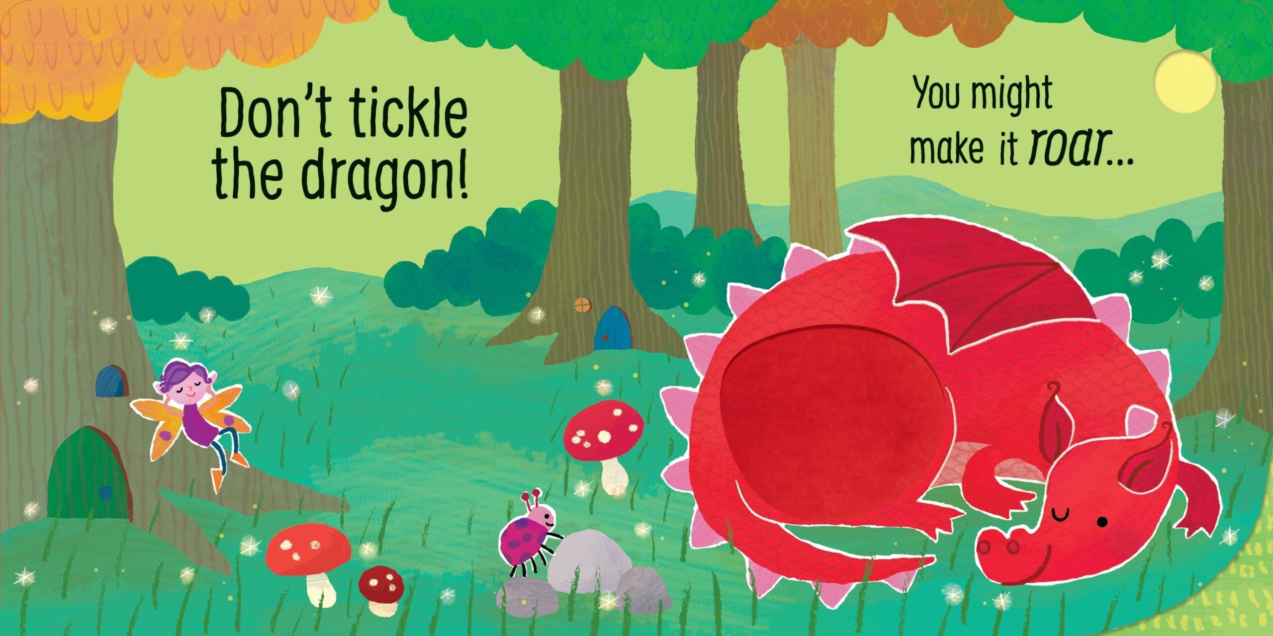 Carte pentru copii, Usborne, Don't Tickle the Dragon!, 6+ luni