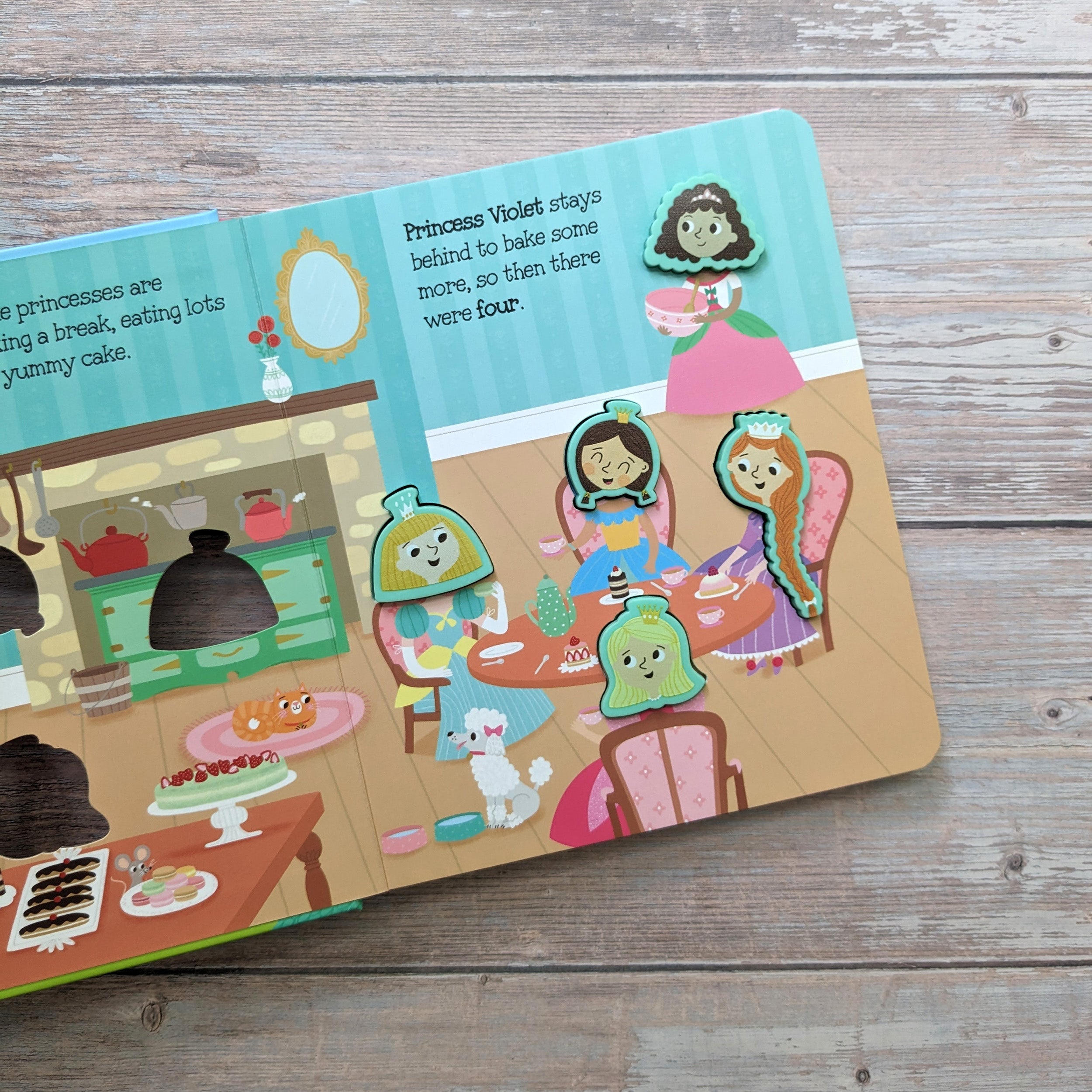 Carte pentru copii, NPP, 5 Little Princesses - Children's Touch & Feel Silicone Book, 1+ ani